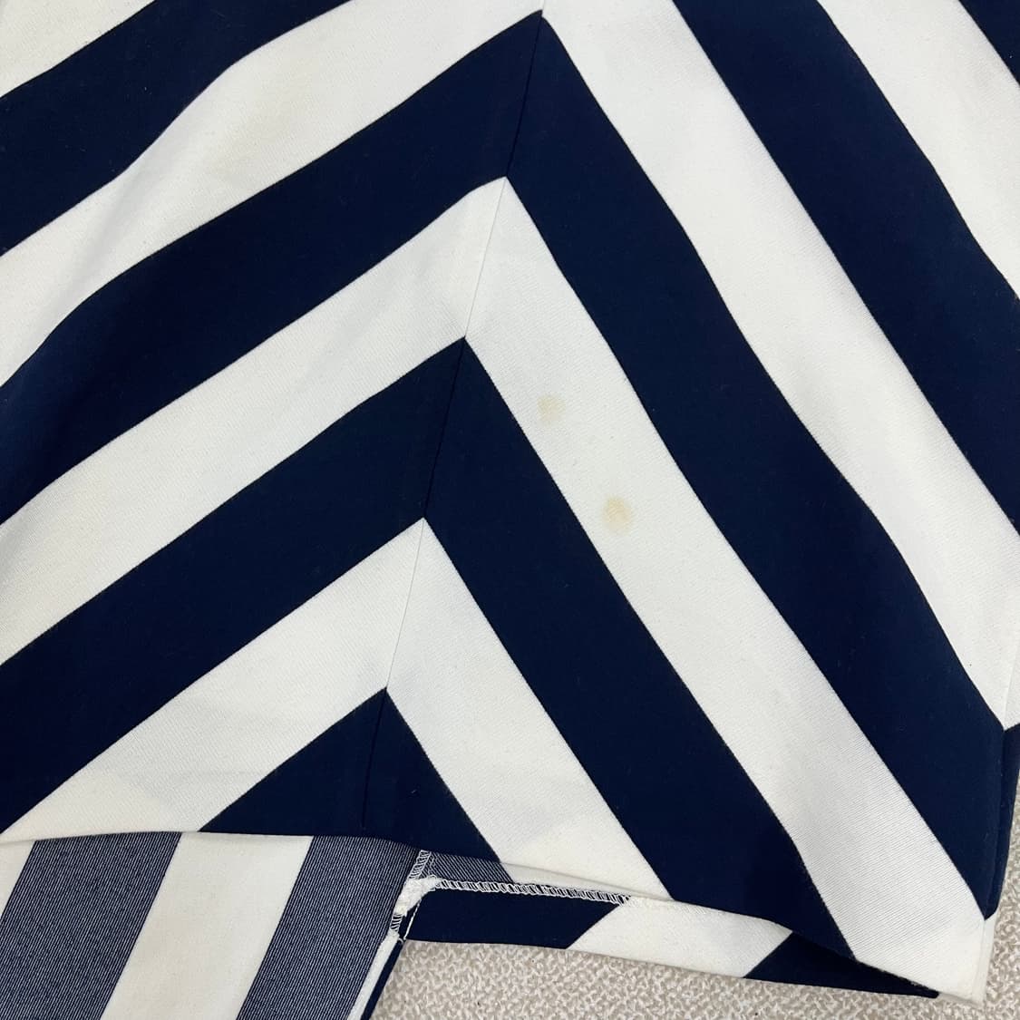 L 고급 언발 스트라이프 반팔 원피스 0123M 상품이미지5