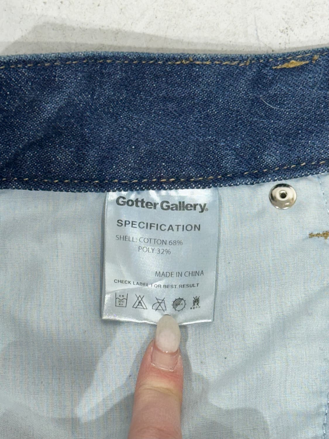 빈티지 진청 와이드 힙합 새깅 백 프린팅 데님 팬츠 청바지  상품이미지8