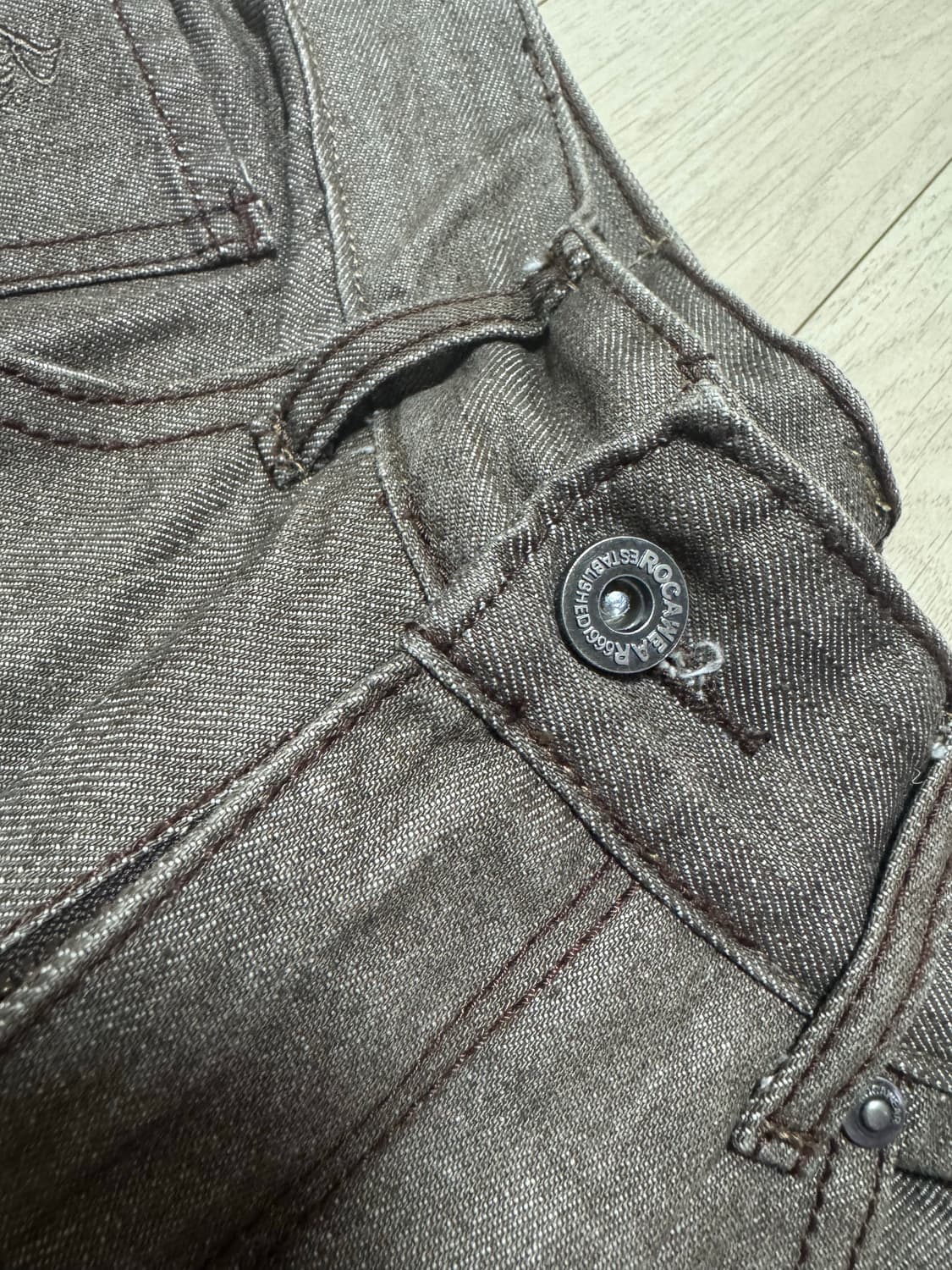 로카웨어 브라운 데님팬츠 상품이미지7