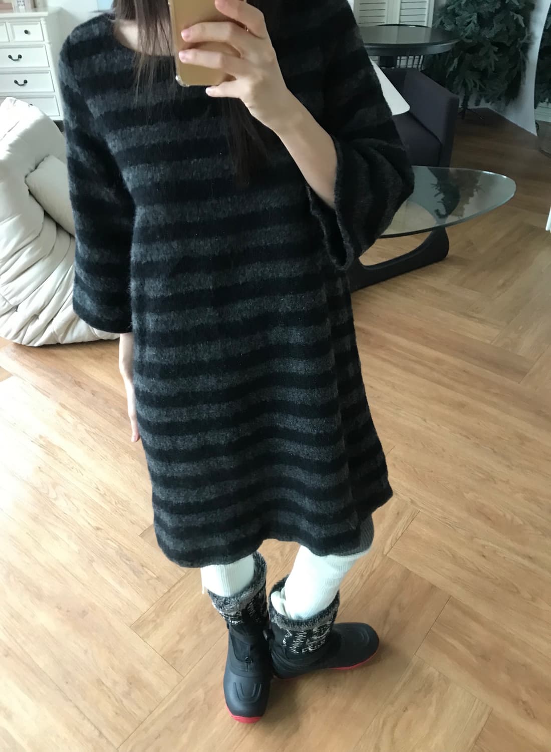 vintage stripe one-piece 상품이미지3