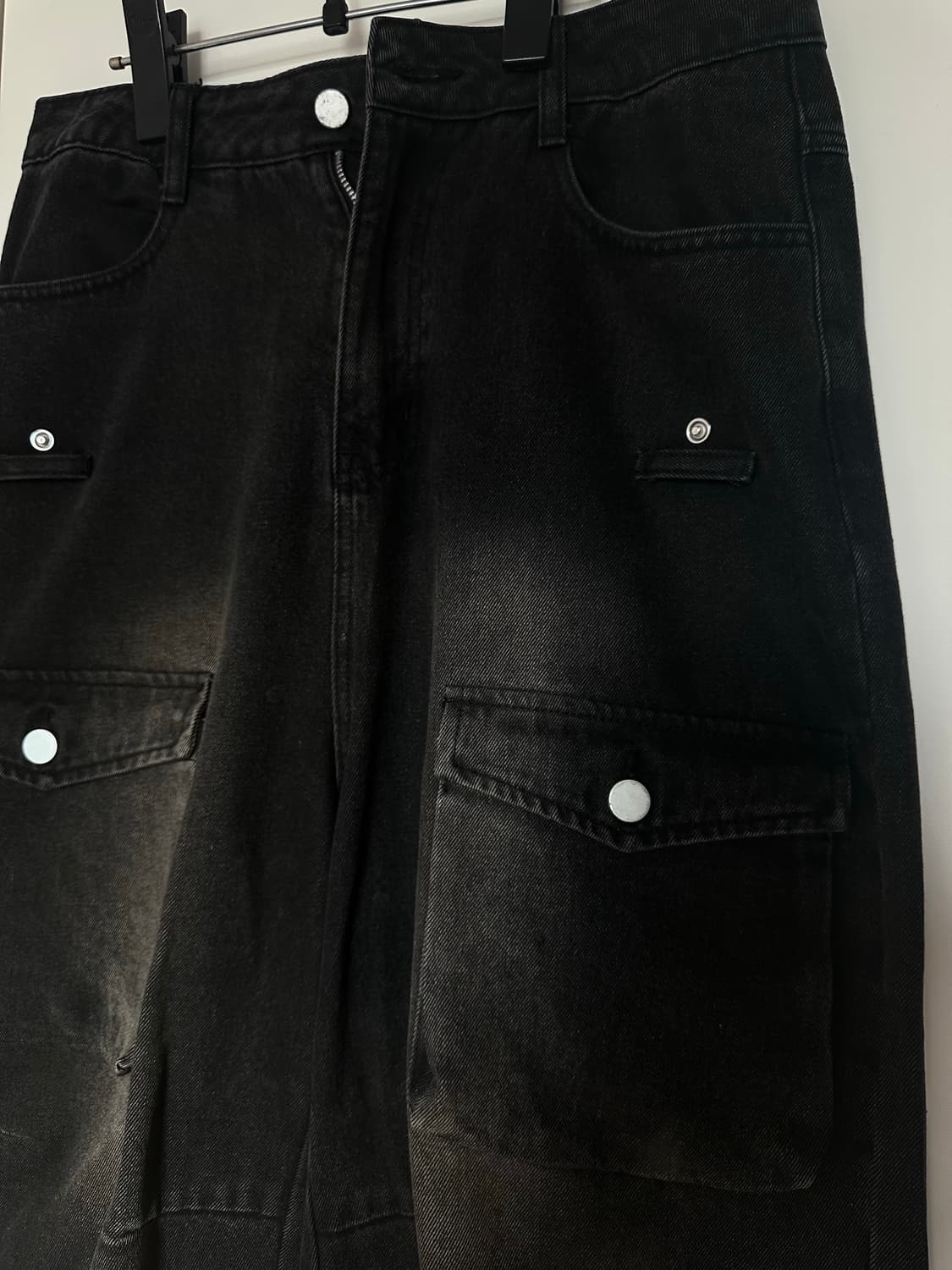 콰스(KUAS) CROWORLD 멀티 포켓 카고 데님 상품이미지3