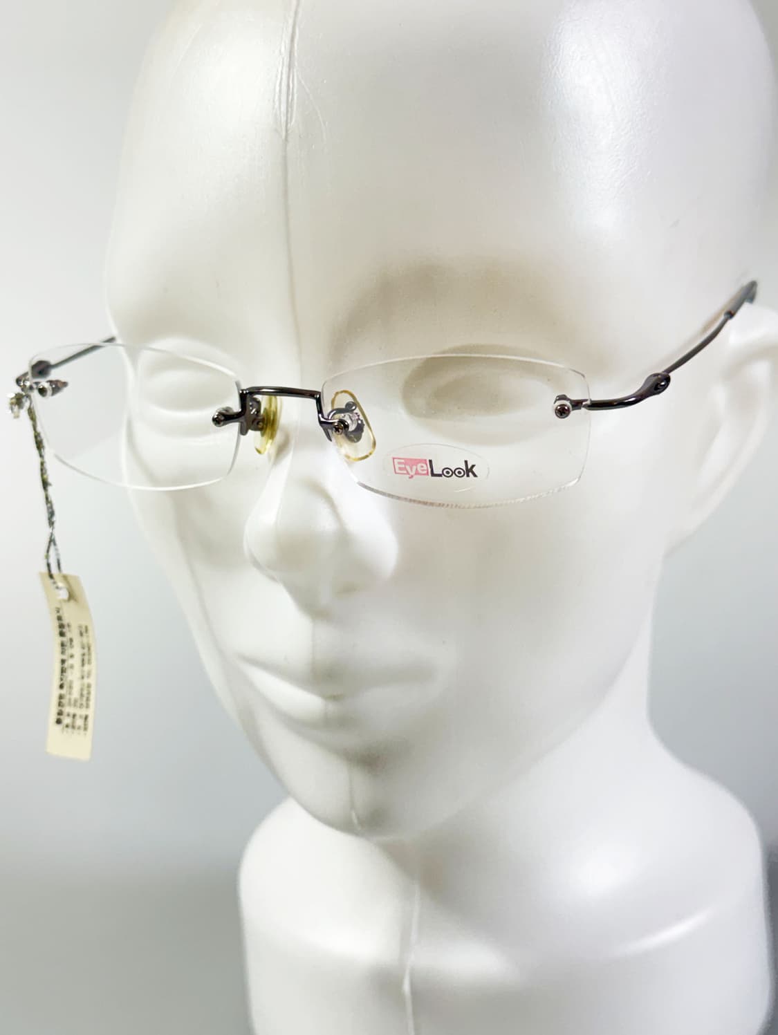 EYELOOK 무테 스퀘어 메탈 프레임 빈티지 안경 상품이미지8