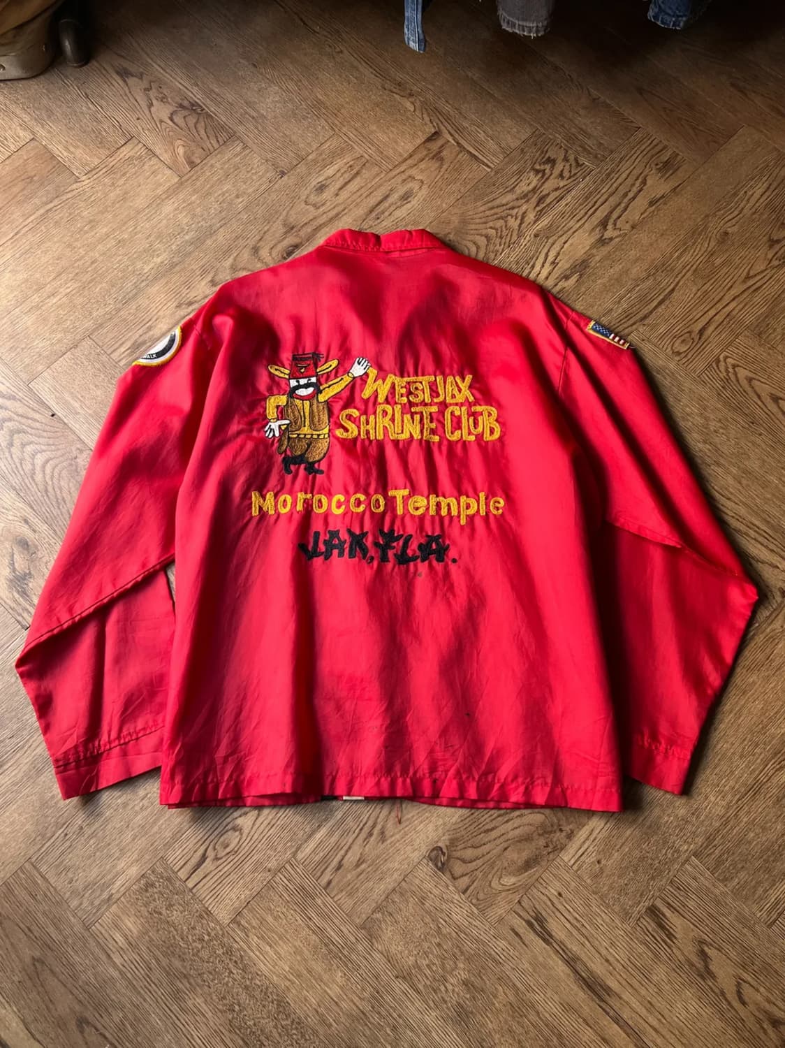 [XL]80's USA 빈티지 Morocco Temple 코치 자켓 상품이미지1