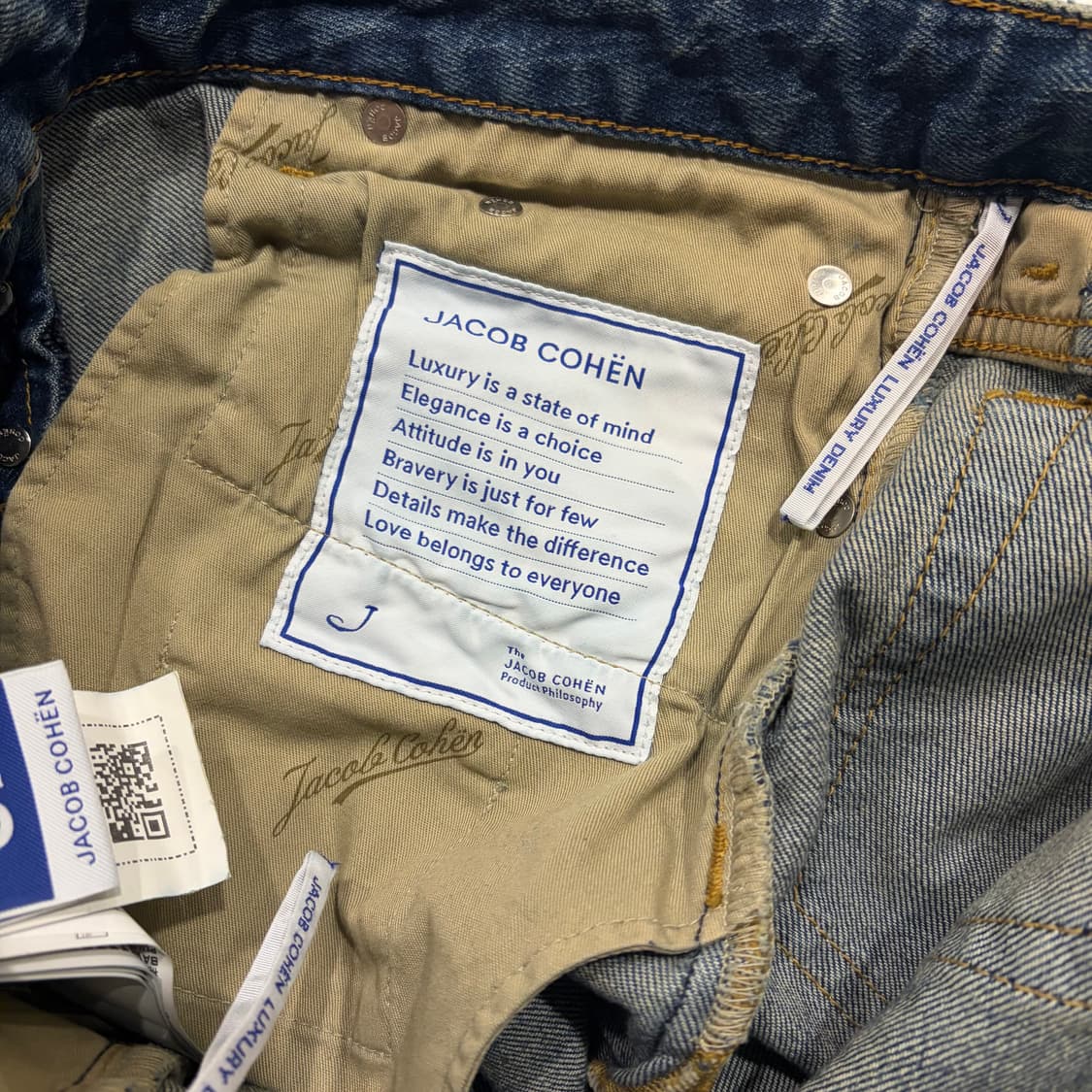 [32] 제이콥코헨 데님 청바지 데미지진 신형 큐알 D184 상품이미지7