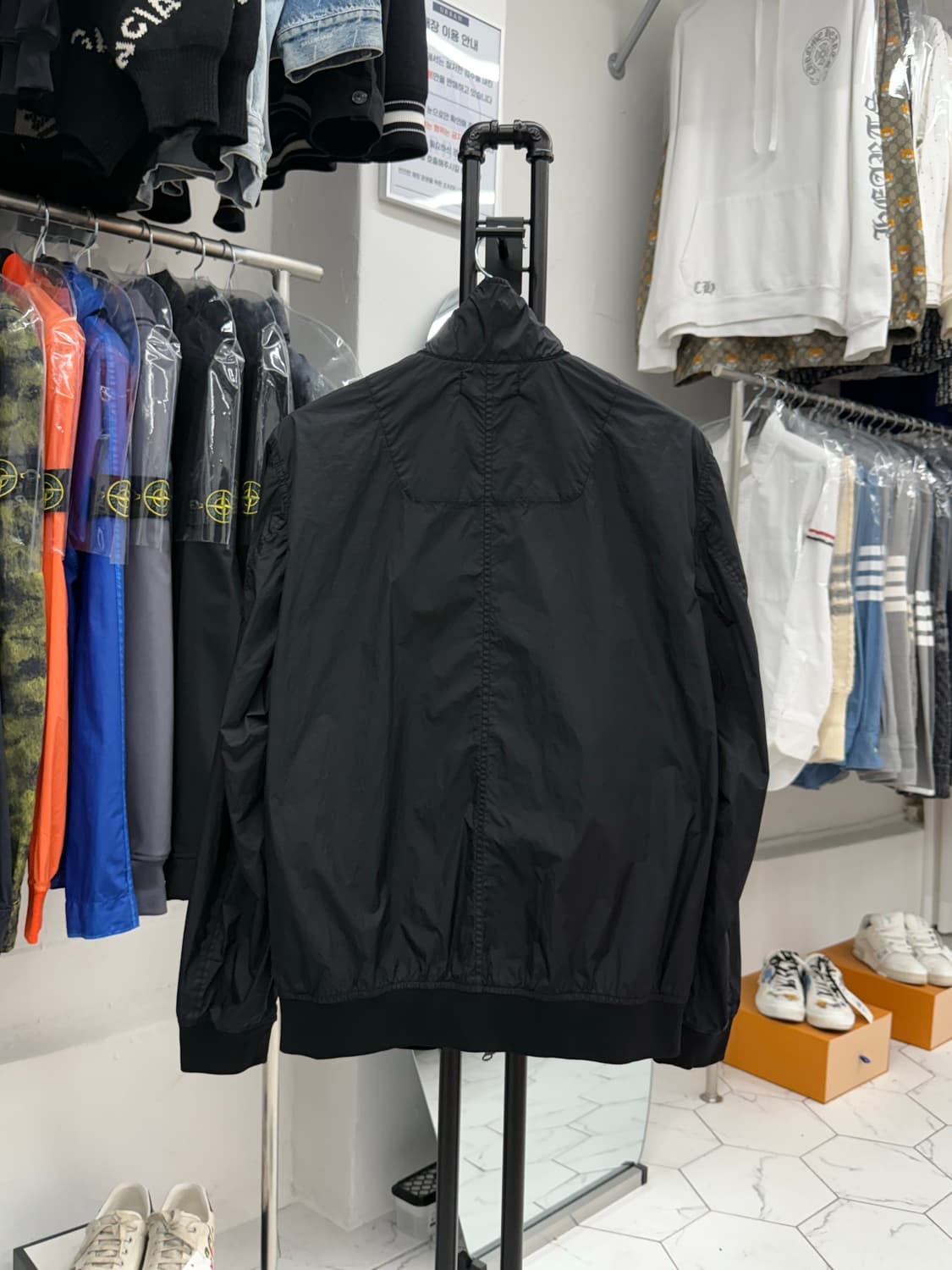 [M] 스톤아일랜드 크링클랩스 나일론 블루종 자켓 상품이미지2