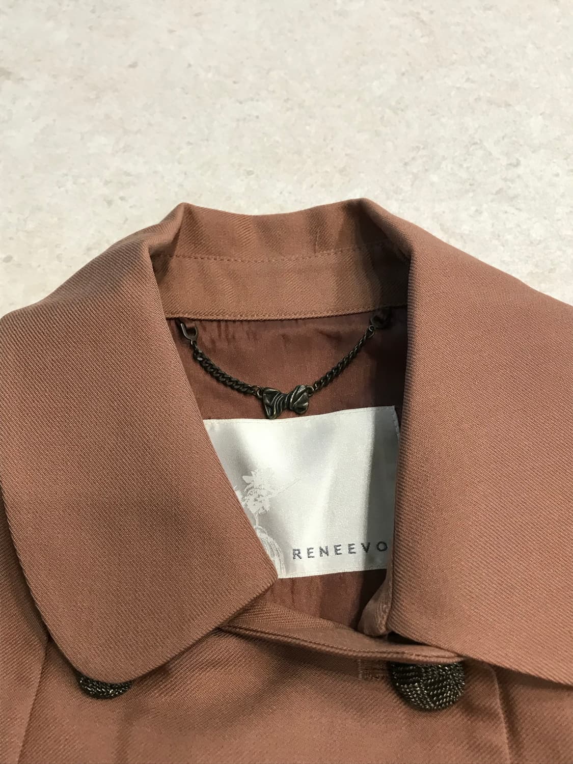 빈티지 라떼갸루 대장 카라 코트 상품이미지5