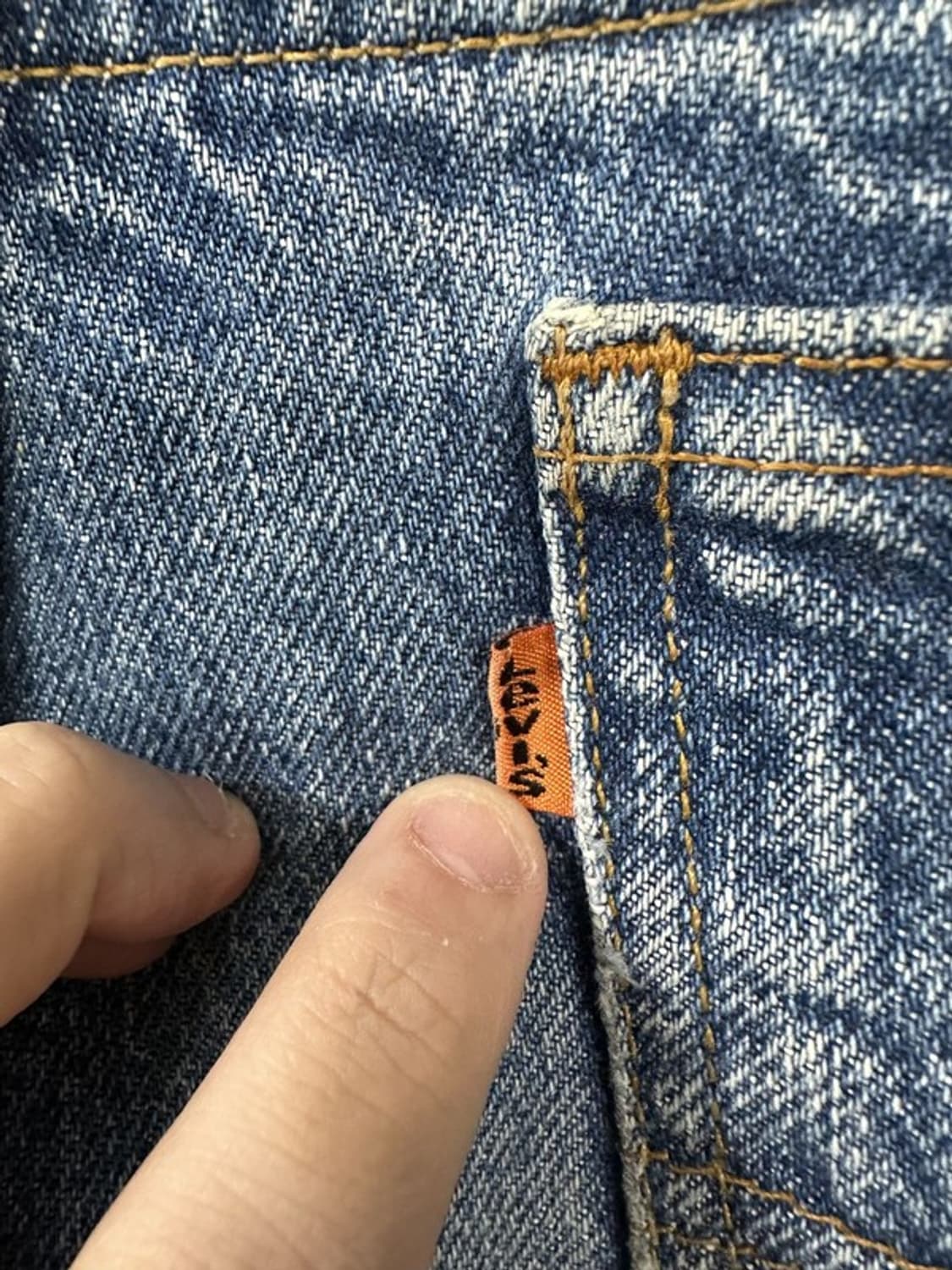 [W31L32] LEVI'S 리바이스505 90s 빈티지오렌지탭 상품이미지4