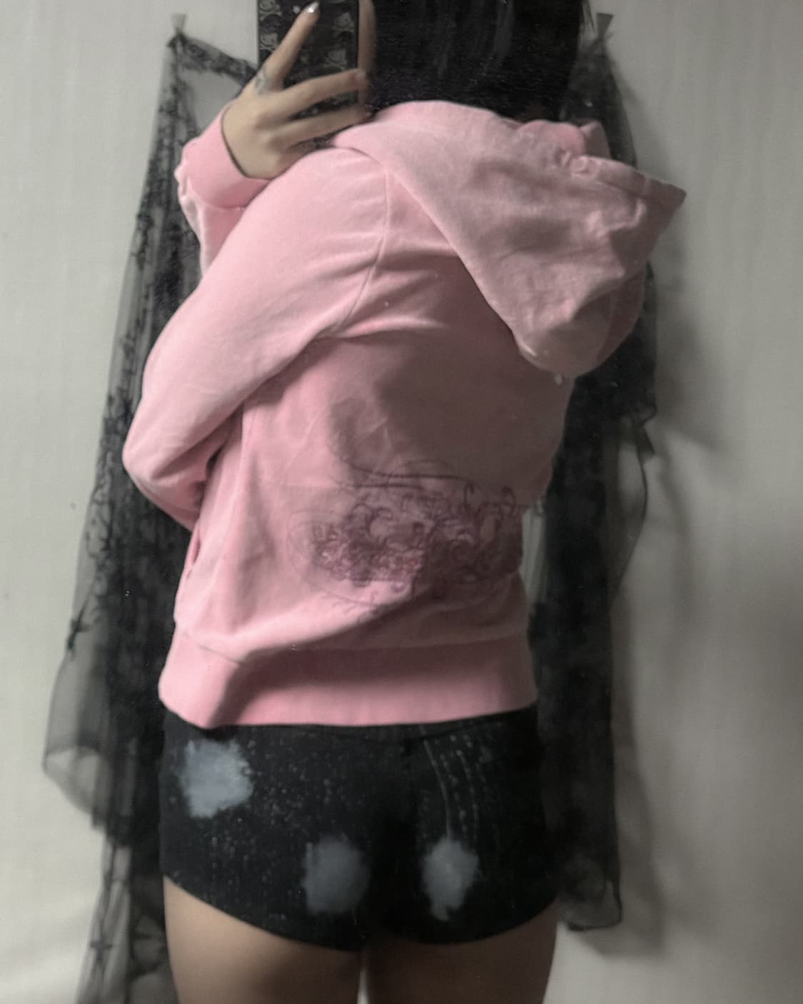 y2k 큐빅 포인트 피마 후드집업  상품이미지3