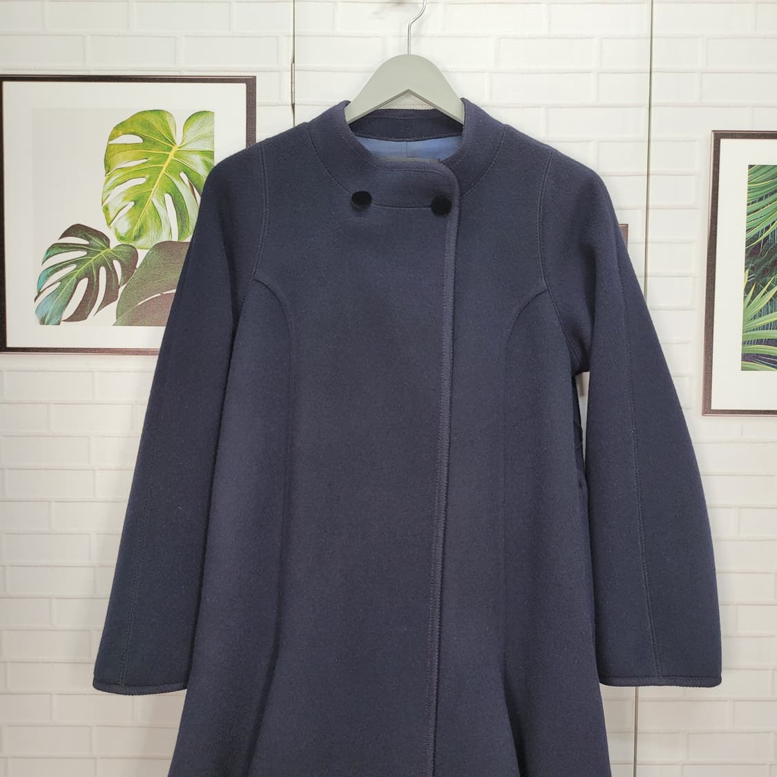 럭키슈에뜨 울캐시미어 혼방 롱 코트 36사이즈 상품이미지2