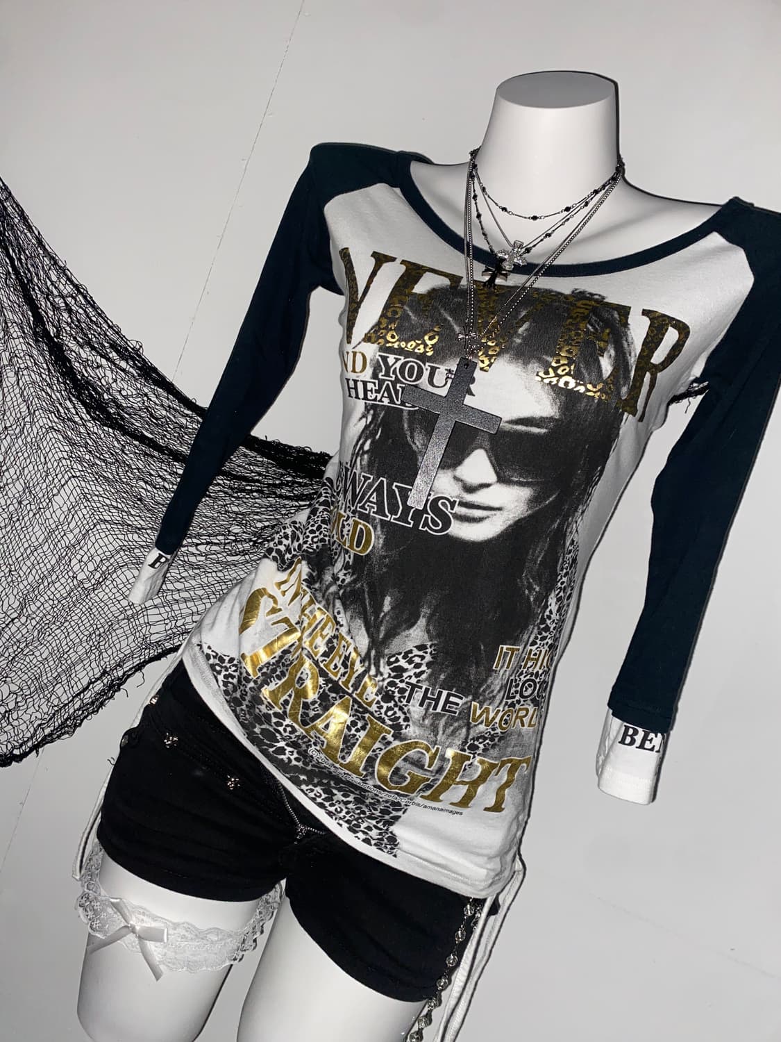 ꒰ঌ DIG DEEP 갸루 레오파드 펑투케 롱슬리브 ໒꒱ 상품이미지3