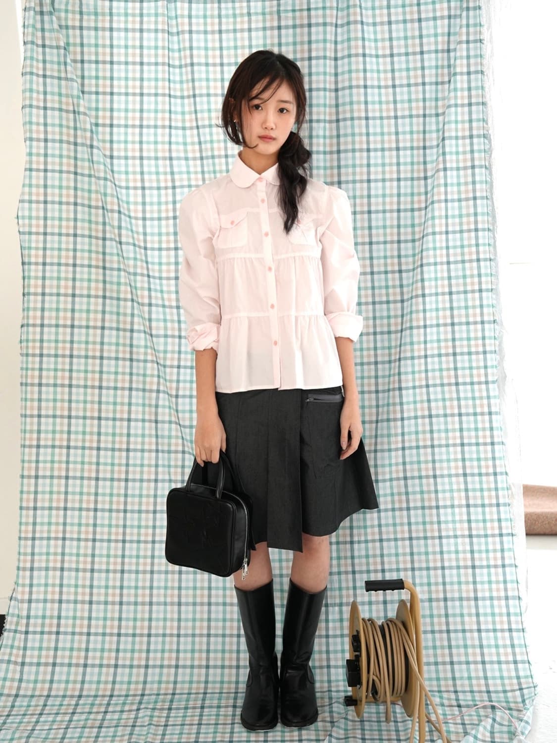 인앤양인하모니 humming blouse rosy pink 상품이미지1