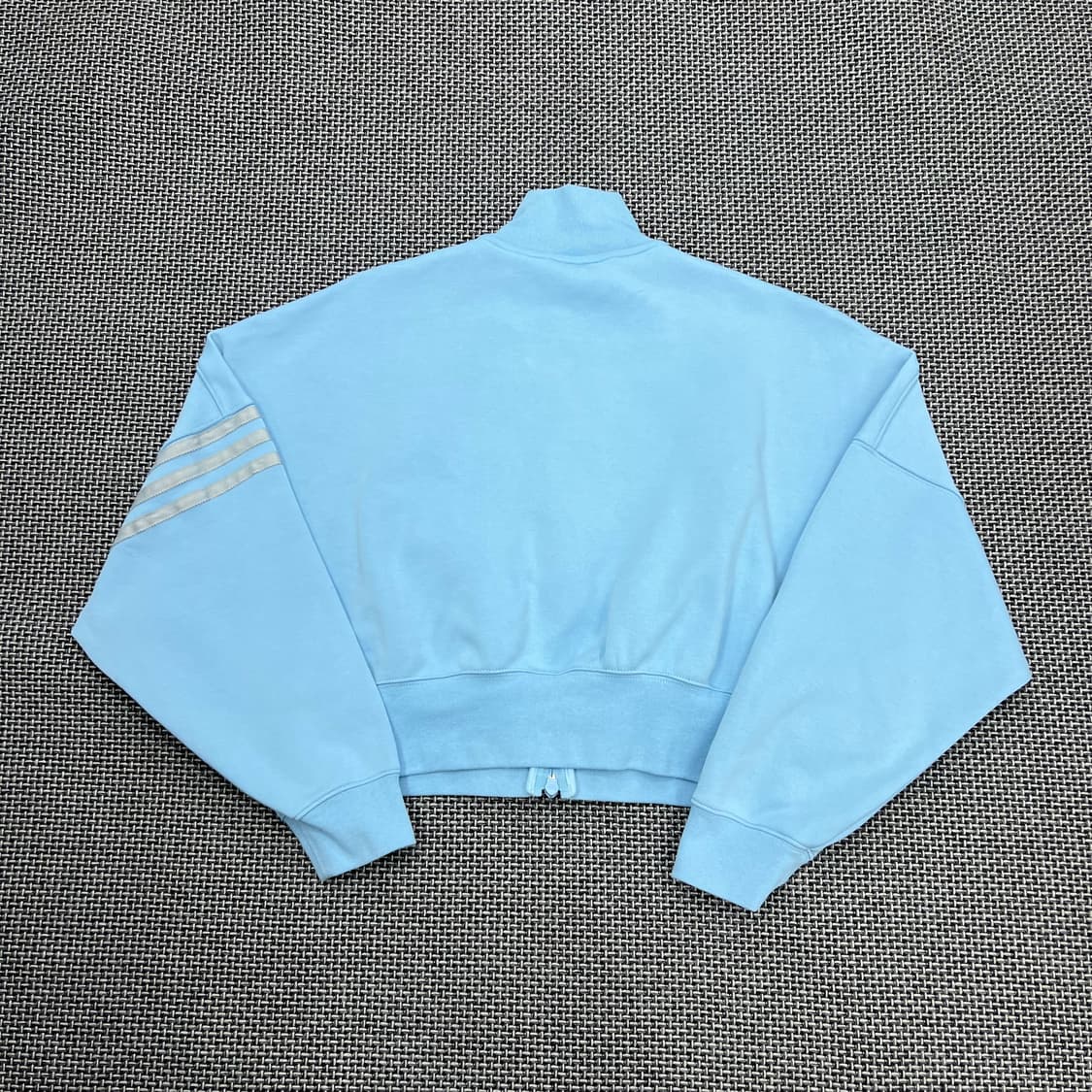 아디다스 스카이블루 크롭 집업 상품이미지3