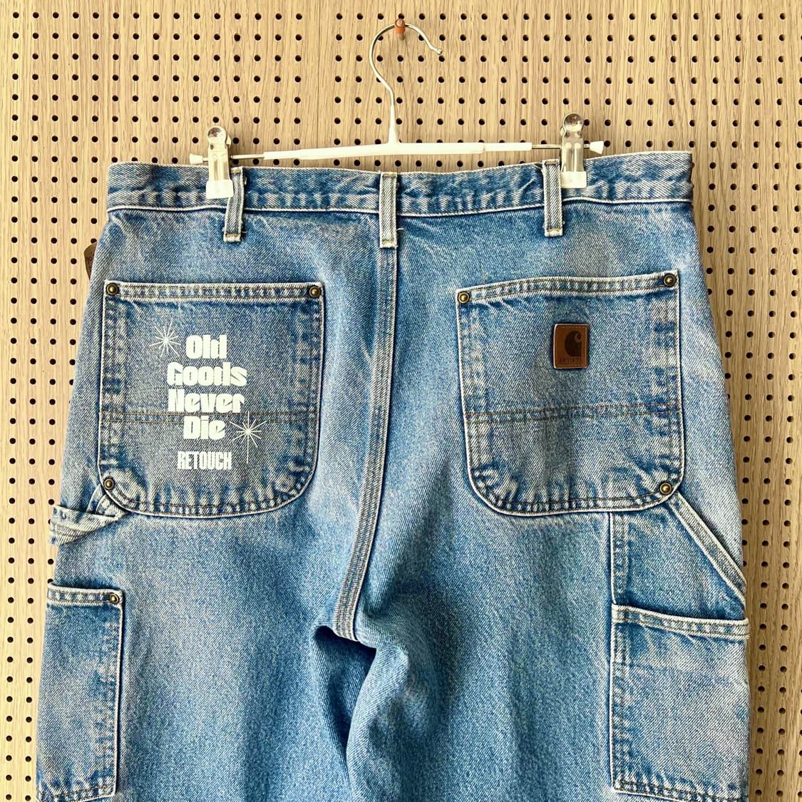 90’s 칼하트 더블니 데님 카펜터진 상품이미지4