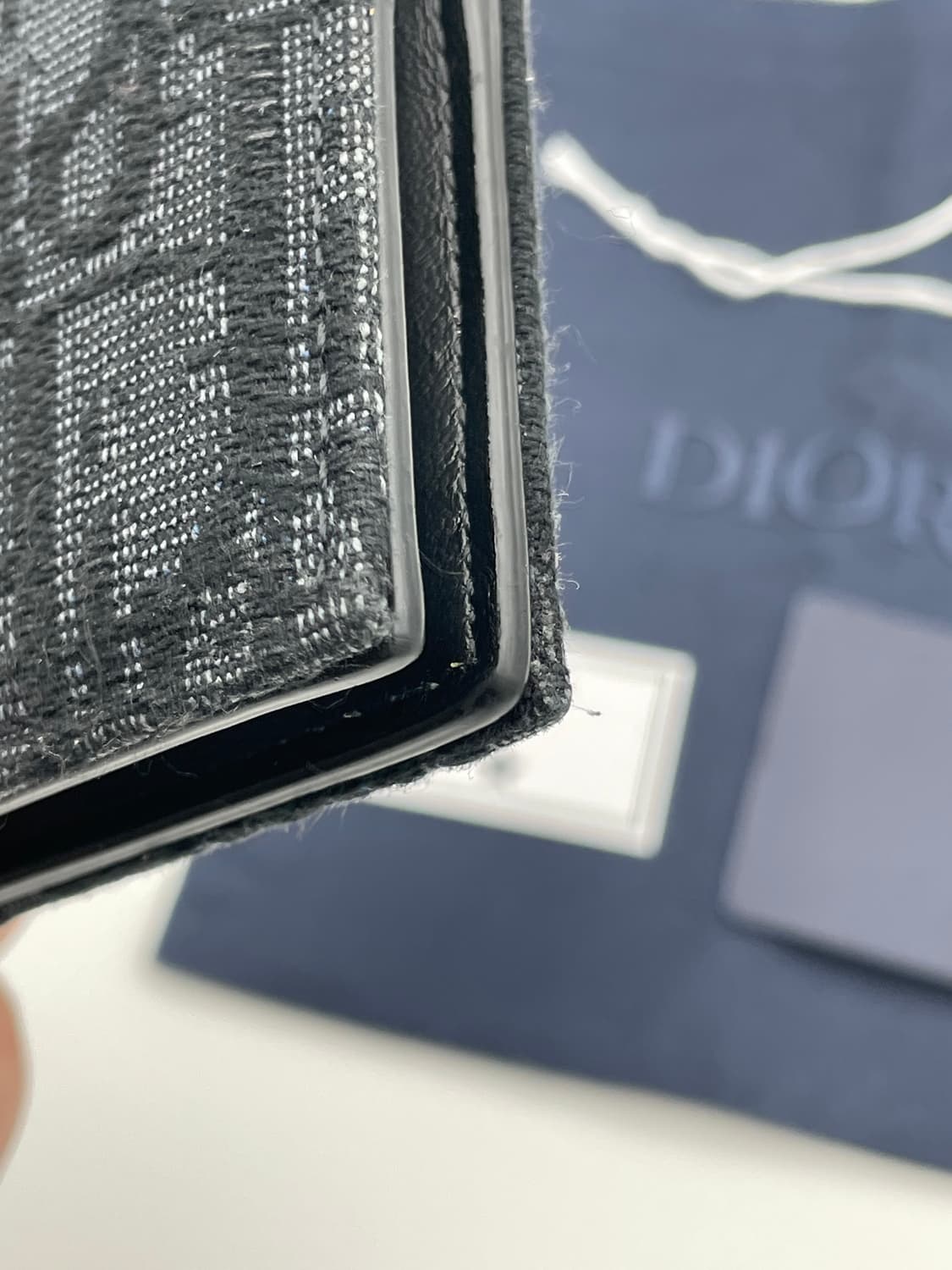 [ 풀구성 / 새상품 ] 정품 디올 오블리크 반지갑 블랙 상품이미지8