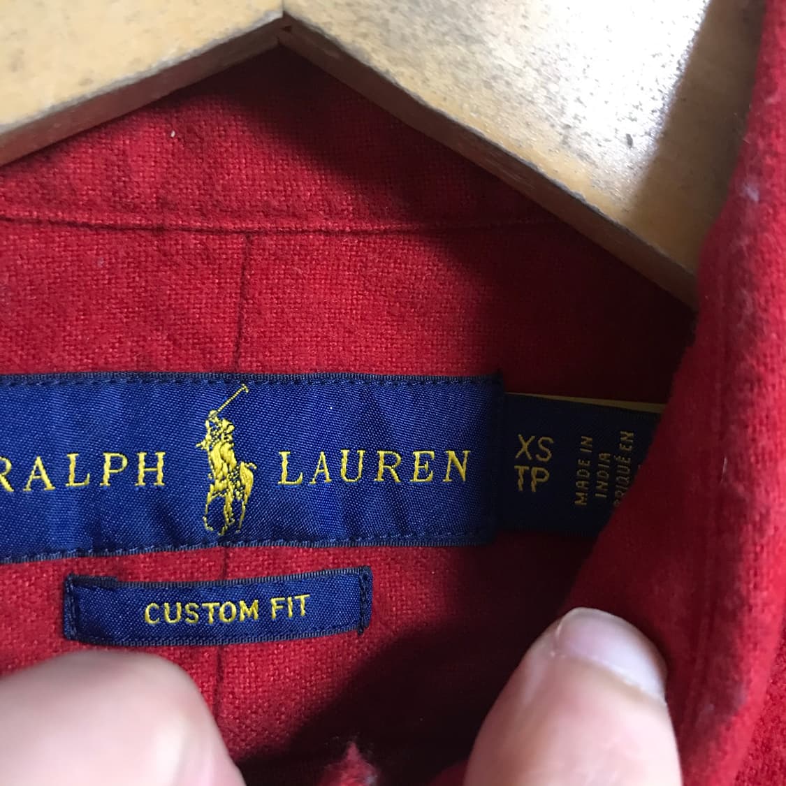 폴로 랄프로렌 신형 큐알 여성 빨강단색셔츠 상품이미지3