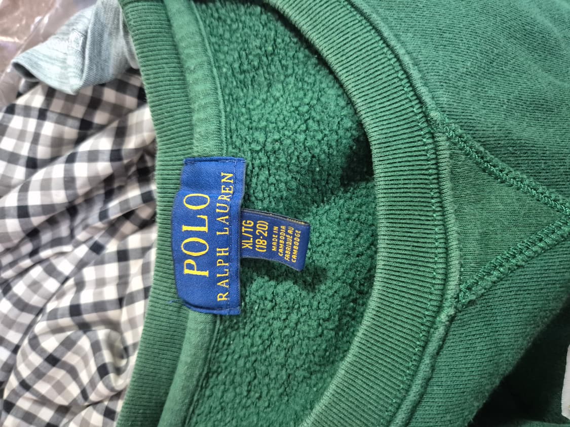 폴로 랄프로렌 그린 맨투맨 티셔츠 상품이미지3