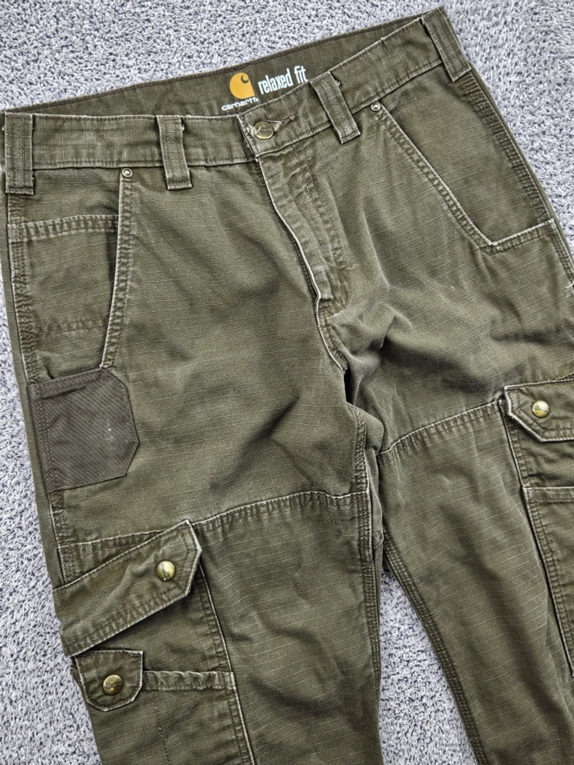 칼하트 립스탑 카고 포켓 워크 팬츠 ( 32X32 추정 ) / 11569 상품이미지5