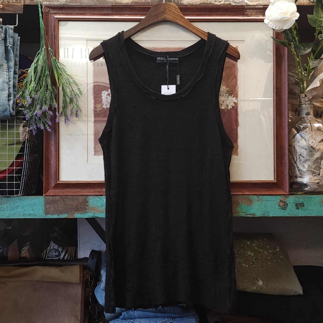 돌체앤가바나 슬리브리스 나시티 인사이드 아웃 데미지 디테일 48 상품이미지1