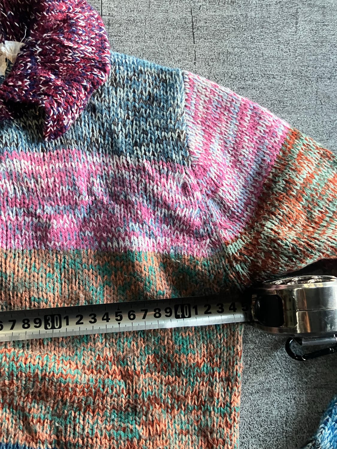 일본빈티지 Iejaby 하구미모리걸 할메카지 레인보우 니트스웨터 상품이미지2