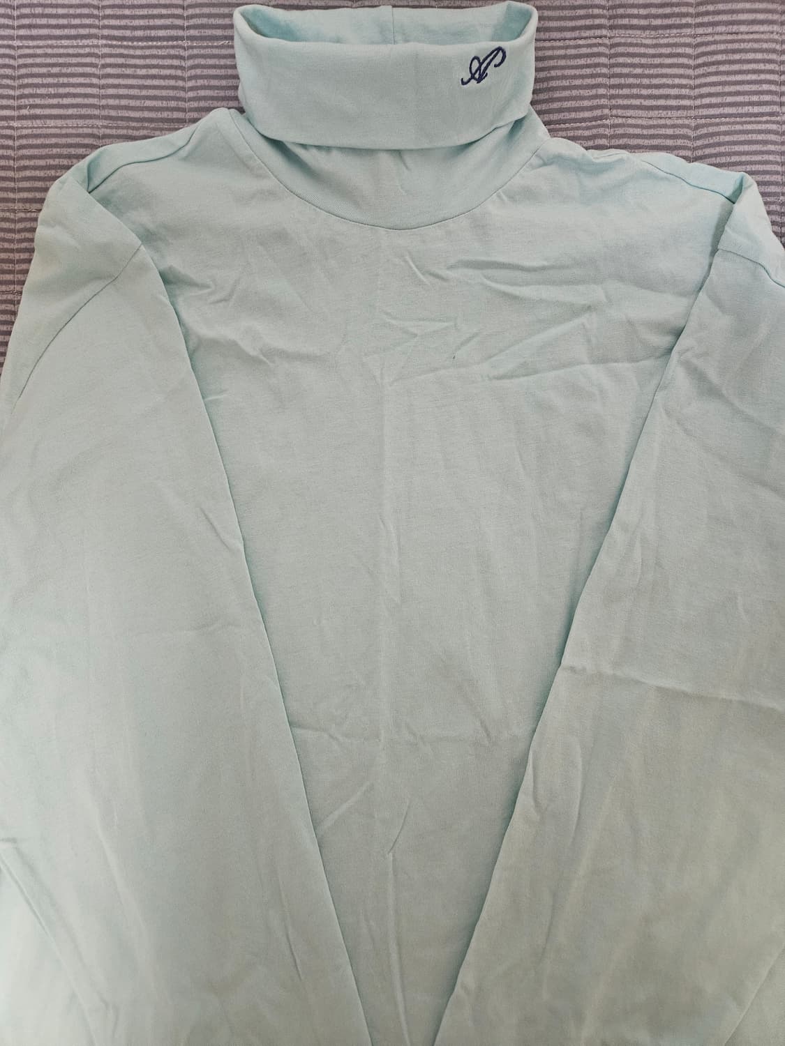 애프터프레이 시그니처 로고 터틀넥 민트 상품이미지1