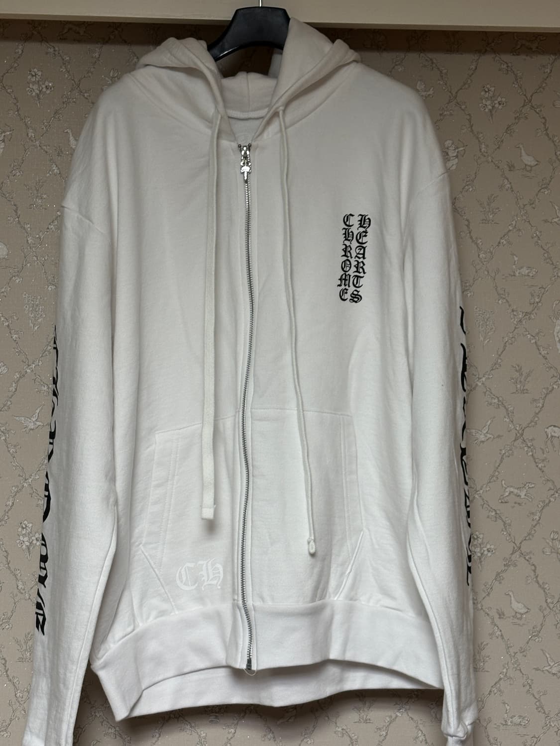 크롬하츠 버티컬 후드집업 화이트 s 상품이미지1