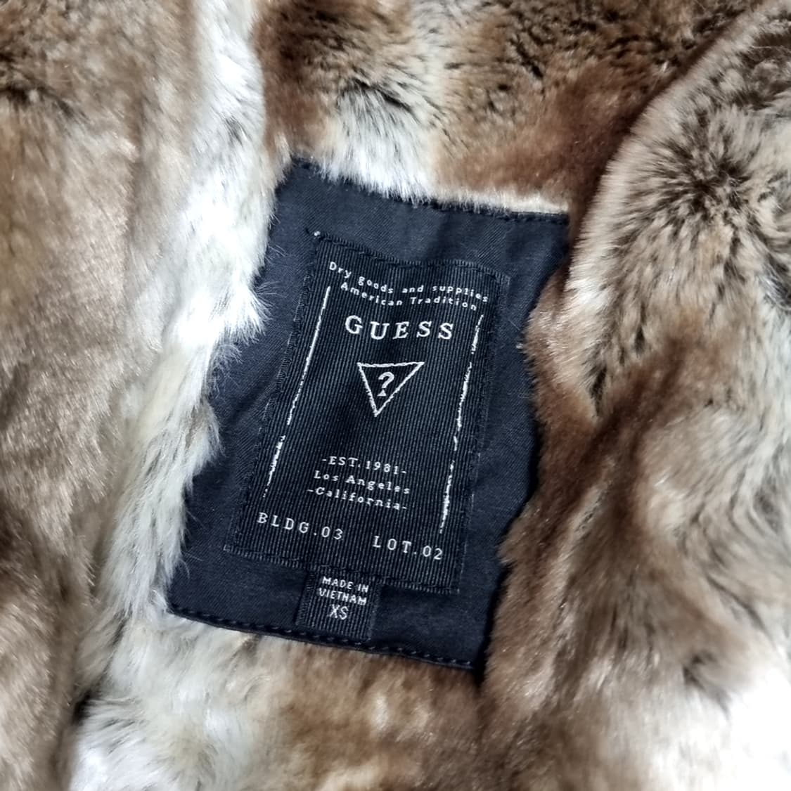 게스진 블랙 패치 후드 퍼 야상 m65개파카(xs) 상품이미지8