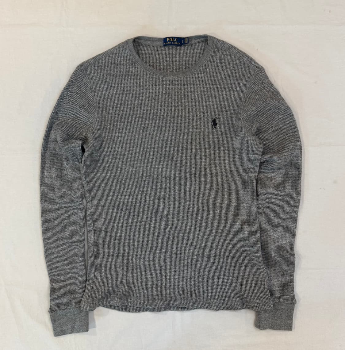 폴로 랄프로렌 와플 써멀 롱슬리브 그레이 상품이미지1
