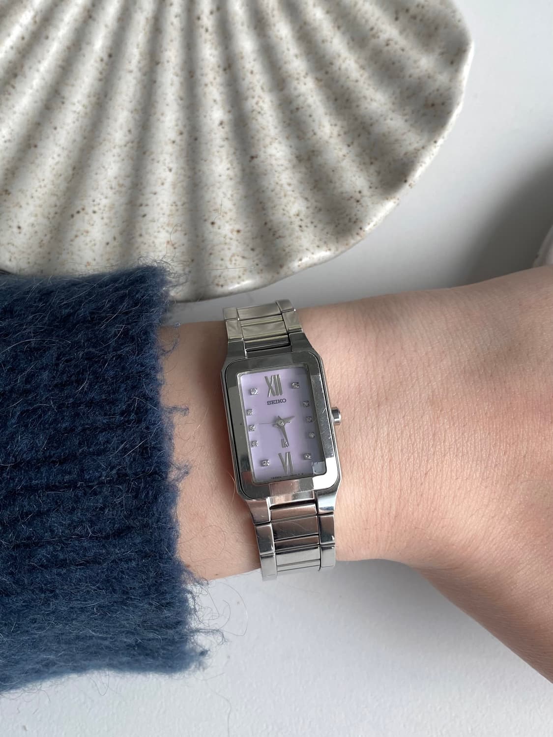 Seiko 세이코 lk 루키아 스퀘어 큐빅 쿼츠 퍼플 상품이미지7