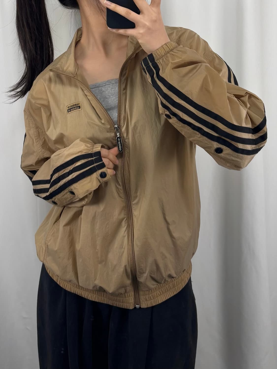 아디다스 브라운 바람막이 자켓 상품이미지4