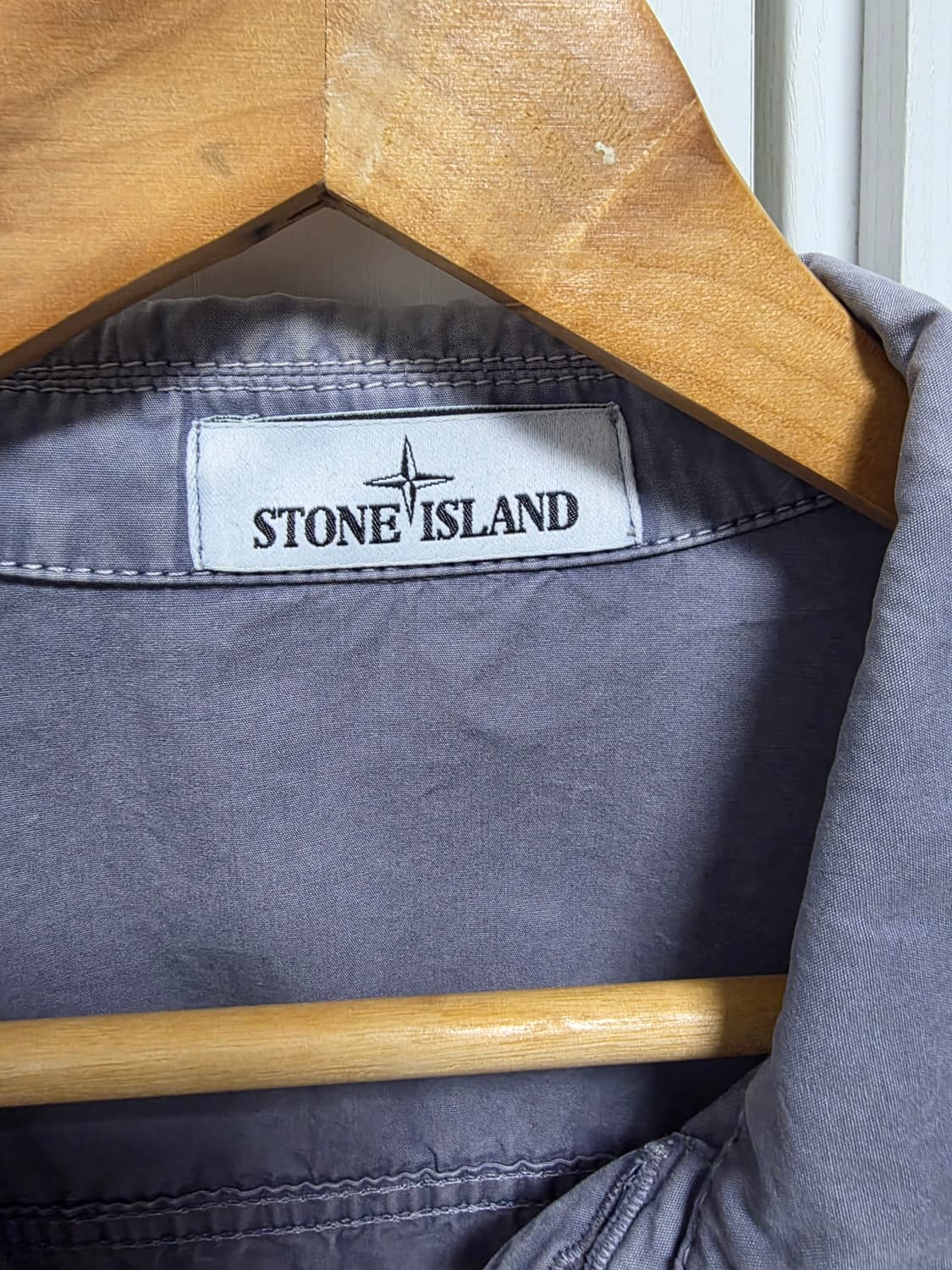 [L] 스톤아일랜드 110WN 올드이펙트 오버셔츠 파스텔 블루- 21SS 상품이미지2