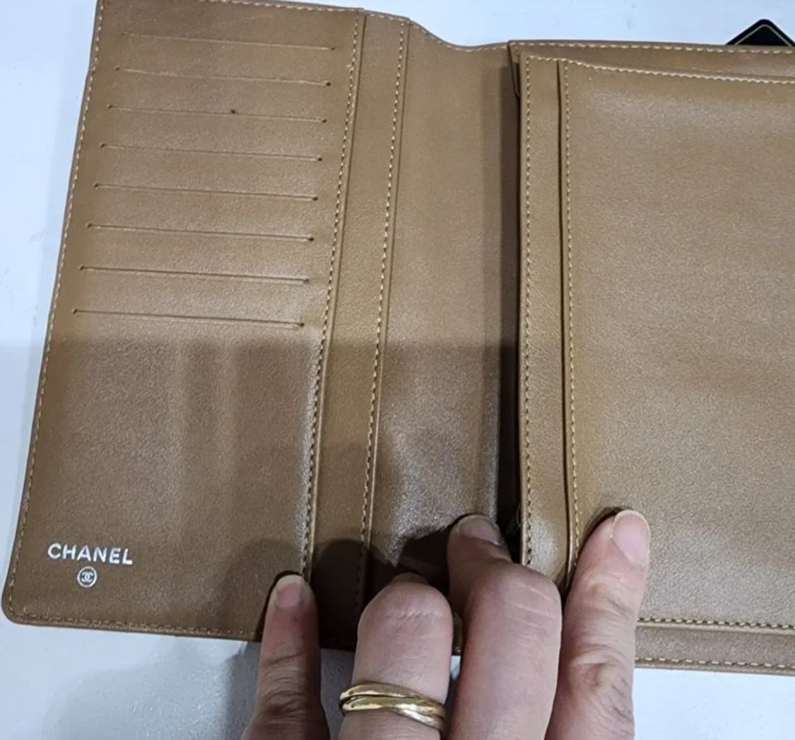 샤넬 페이던트 금장 큐빅 장지갑 상품이미지8