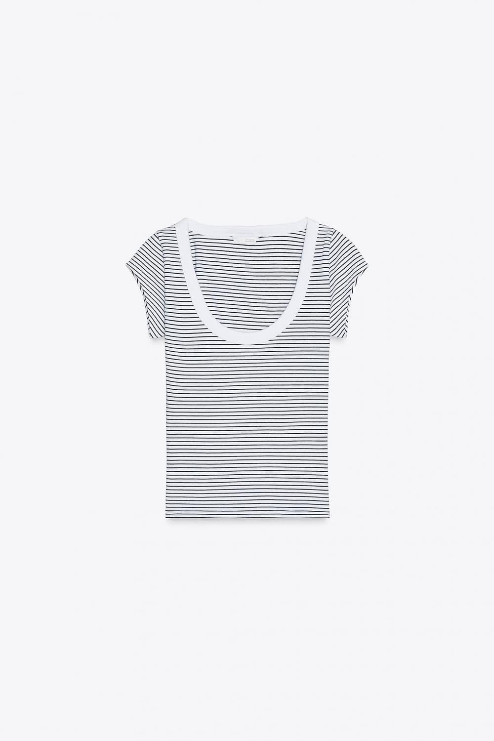 ZARA 자라 라운드넥 티셔츠 스트라이프 상품이미지6