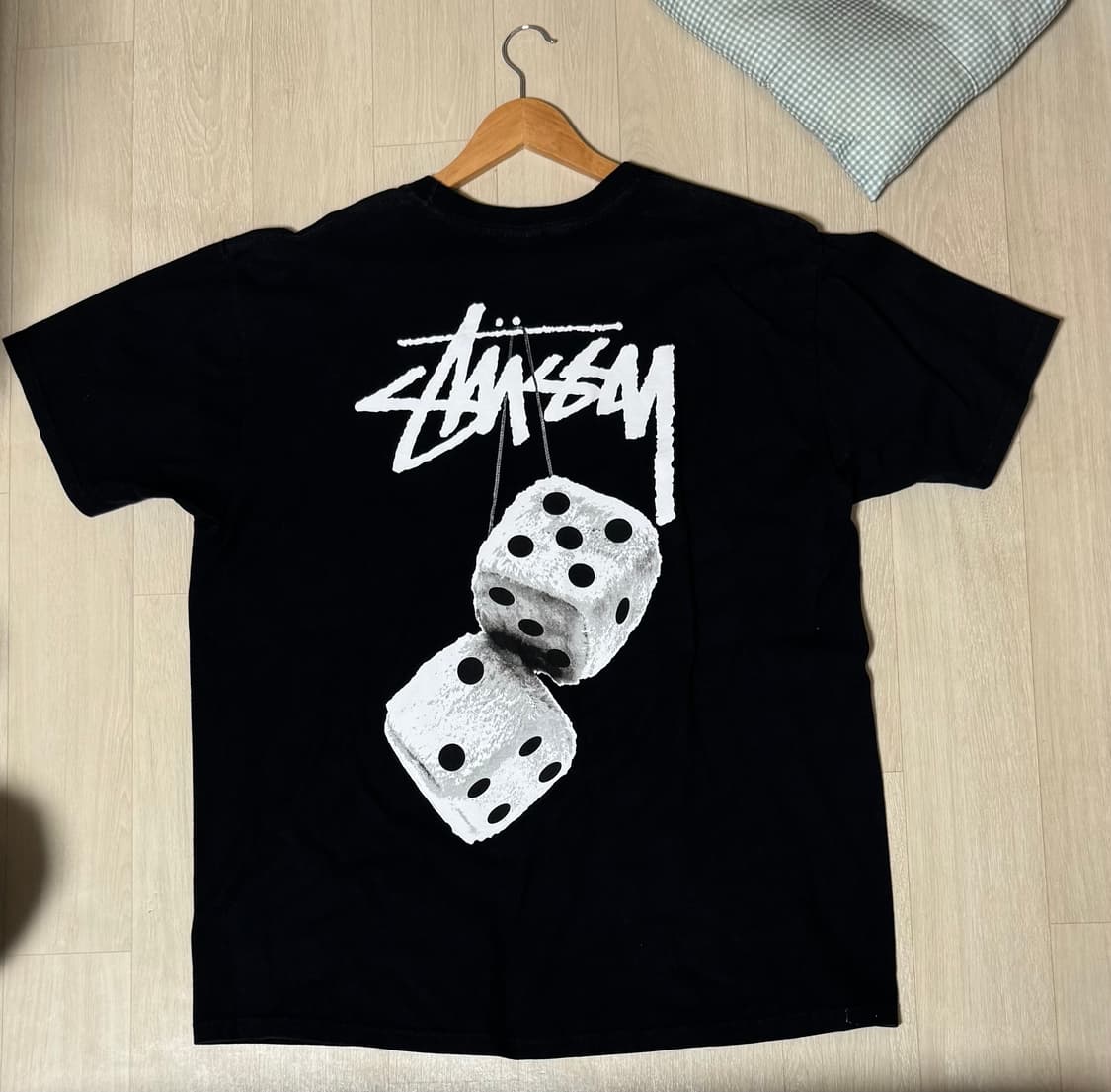 스투시 퍼지 다이스 티셔츠 블랙 상품이미지1