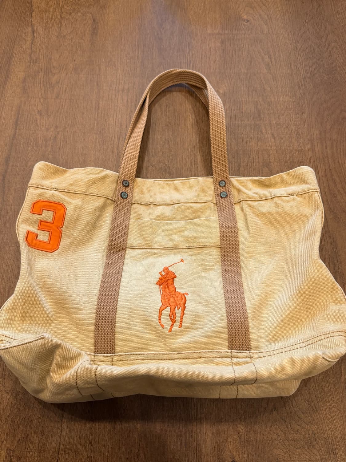 Polo ralph lauren 폴로 랄프로렌 빅포니 덕 캔버스 토트백 상품이미지1