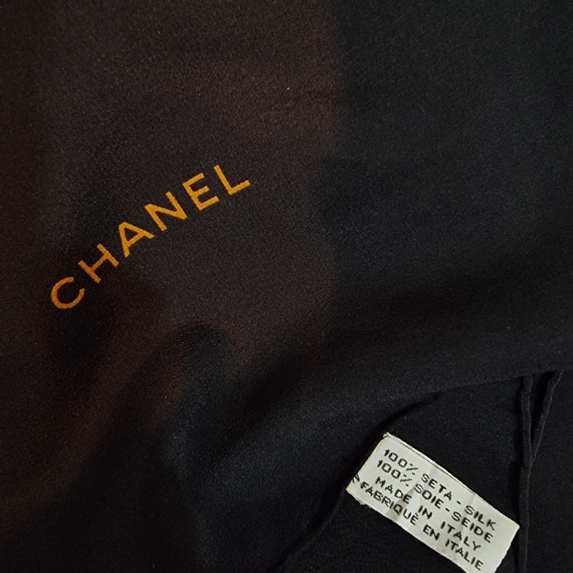 Chanel 샤넬빈티지 카드 프린트 실크 스카프 상품이미지9