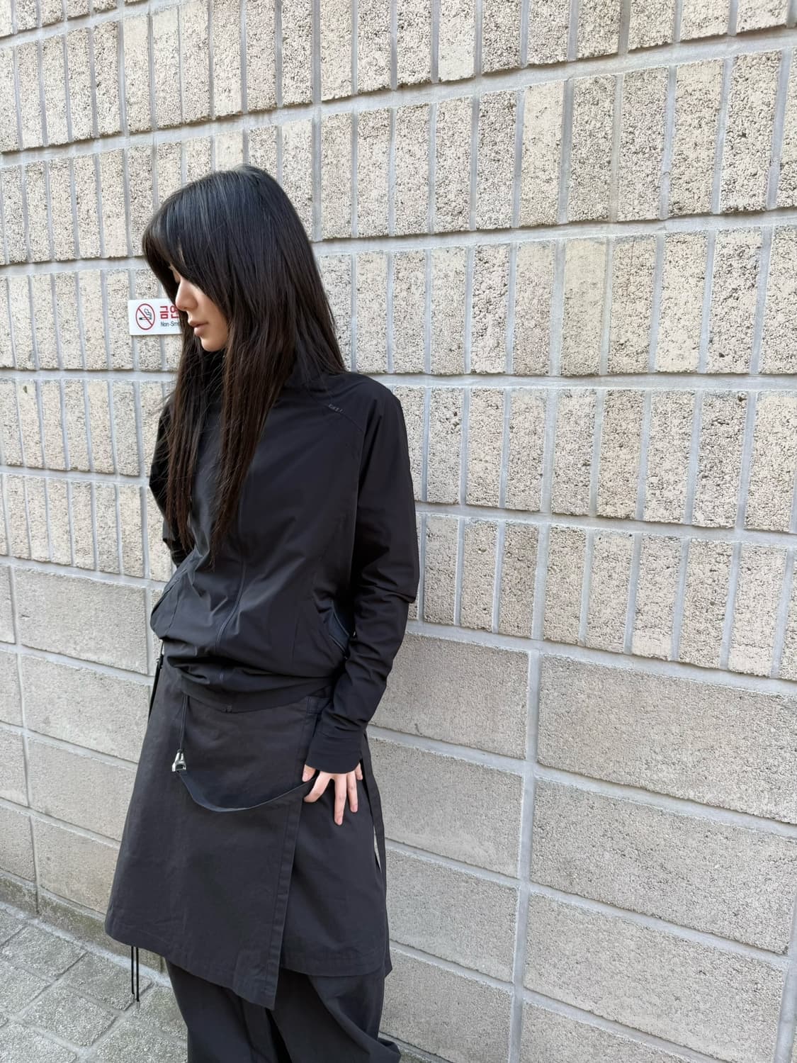 혜인서 올 블랙 매쉬 져지 상품이미지2