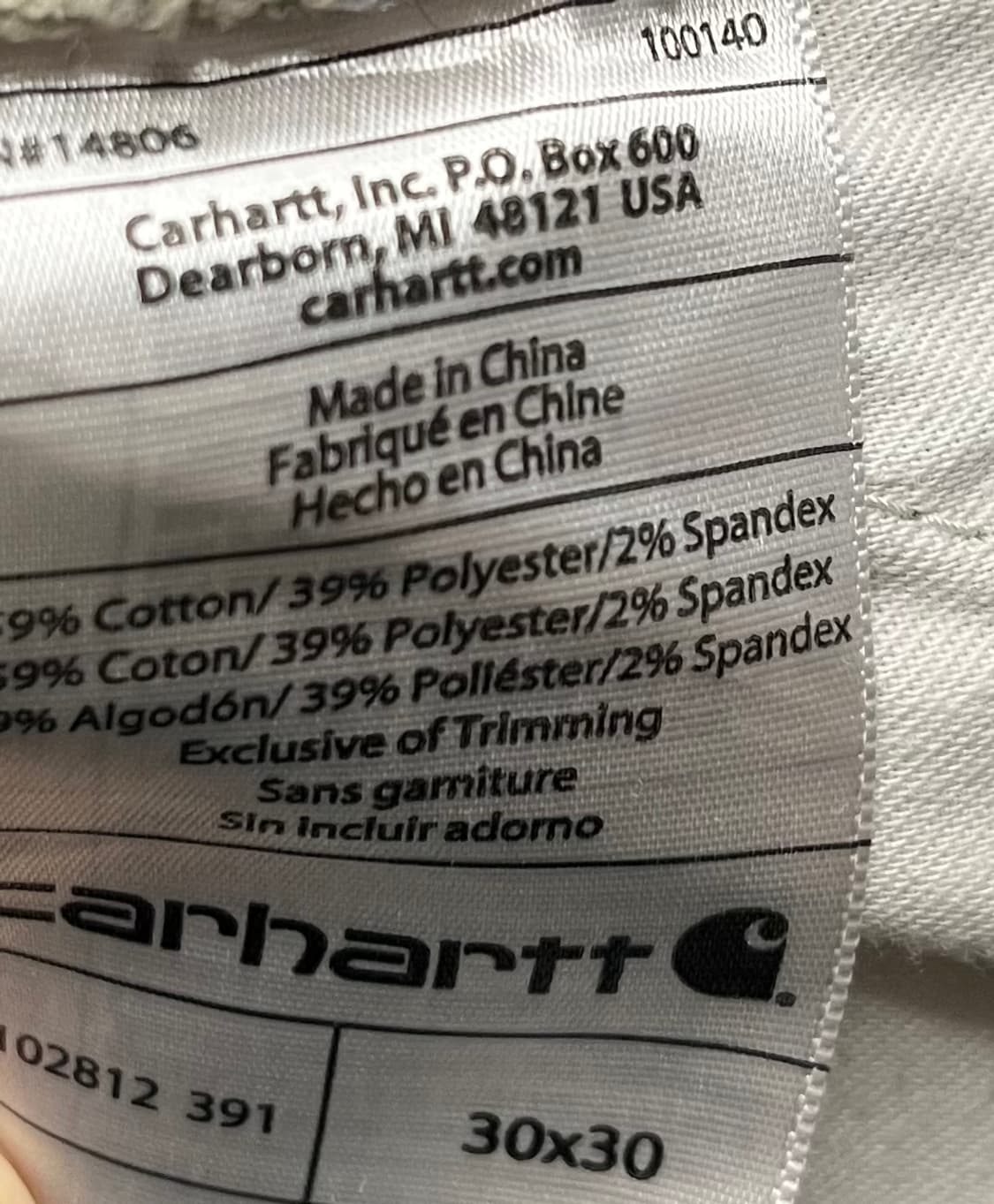칼하트 카펜터 싱글니 팬츠 상품이미지10