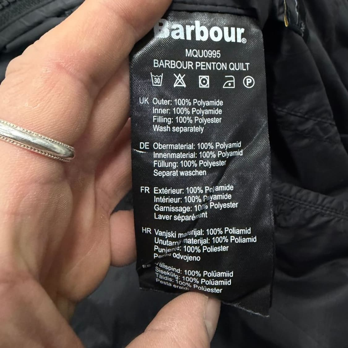 바버 라이트 패딩 자켓 v1970 상품이미지7