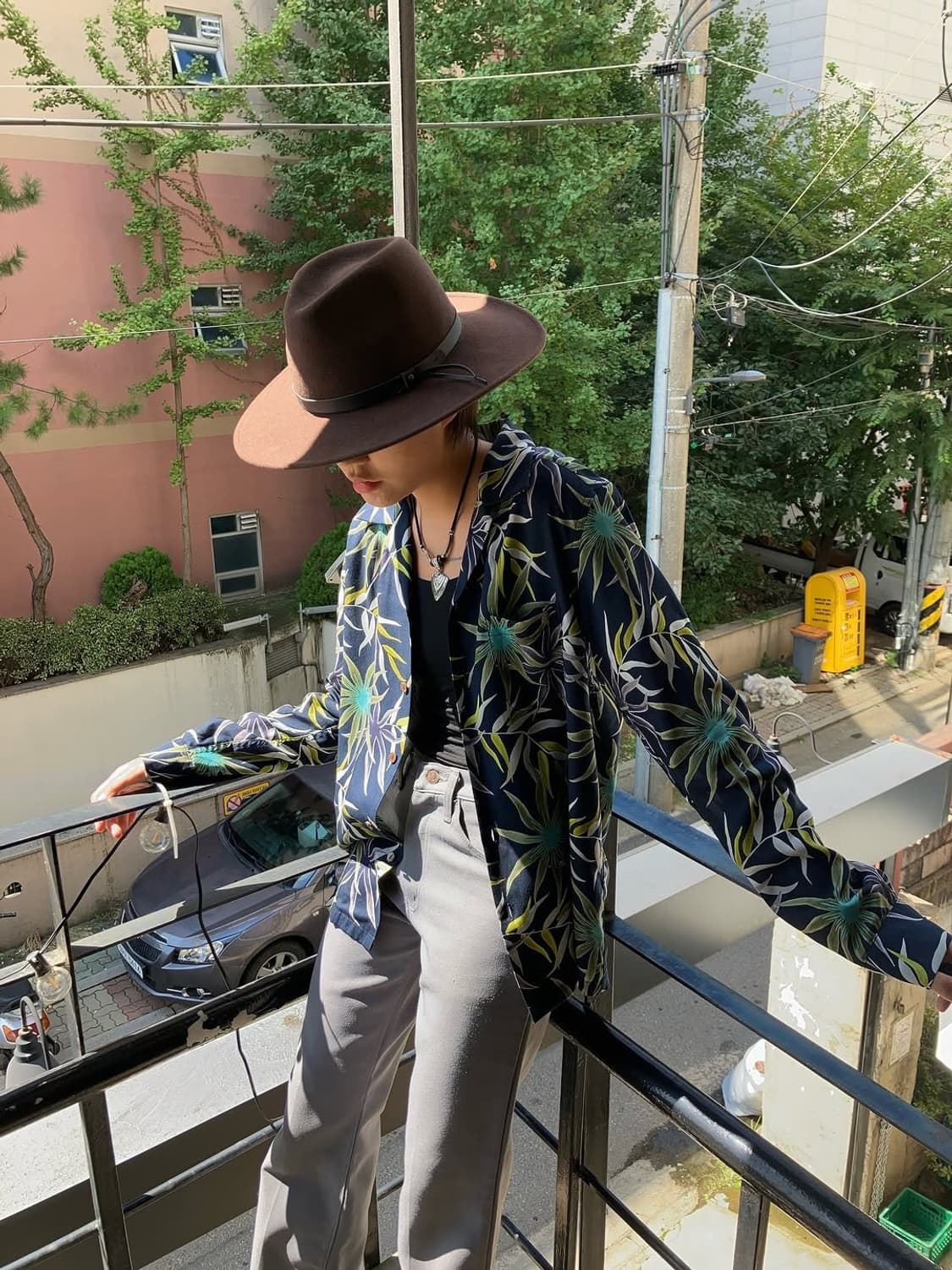Wacko maria printed flower L/S hawaiian  상품이미지3