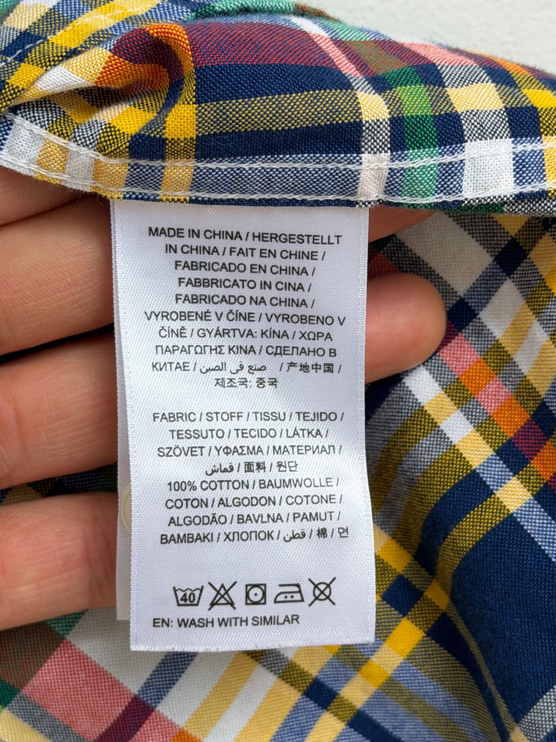 Gant 간트 헤리티지 플래드 체크 긴팔 버튼 다운 셔츠 L 상품이미지6