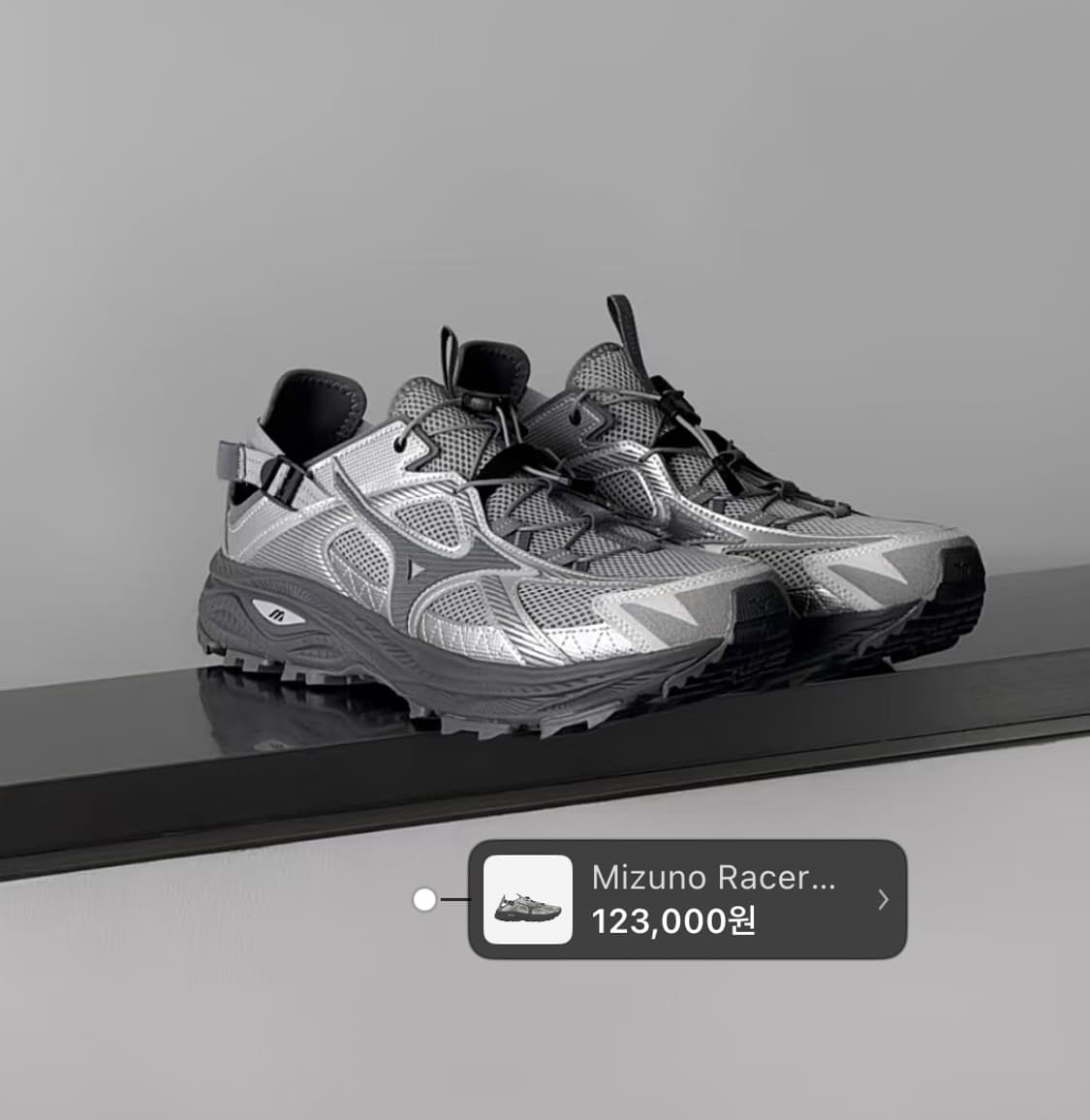 미즈노 레이서 트레일 se 실버 235 상품이미지2