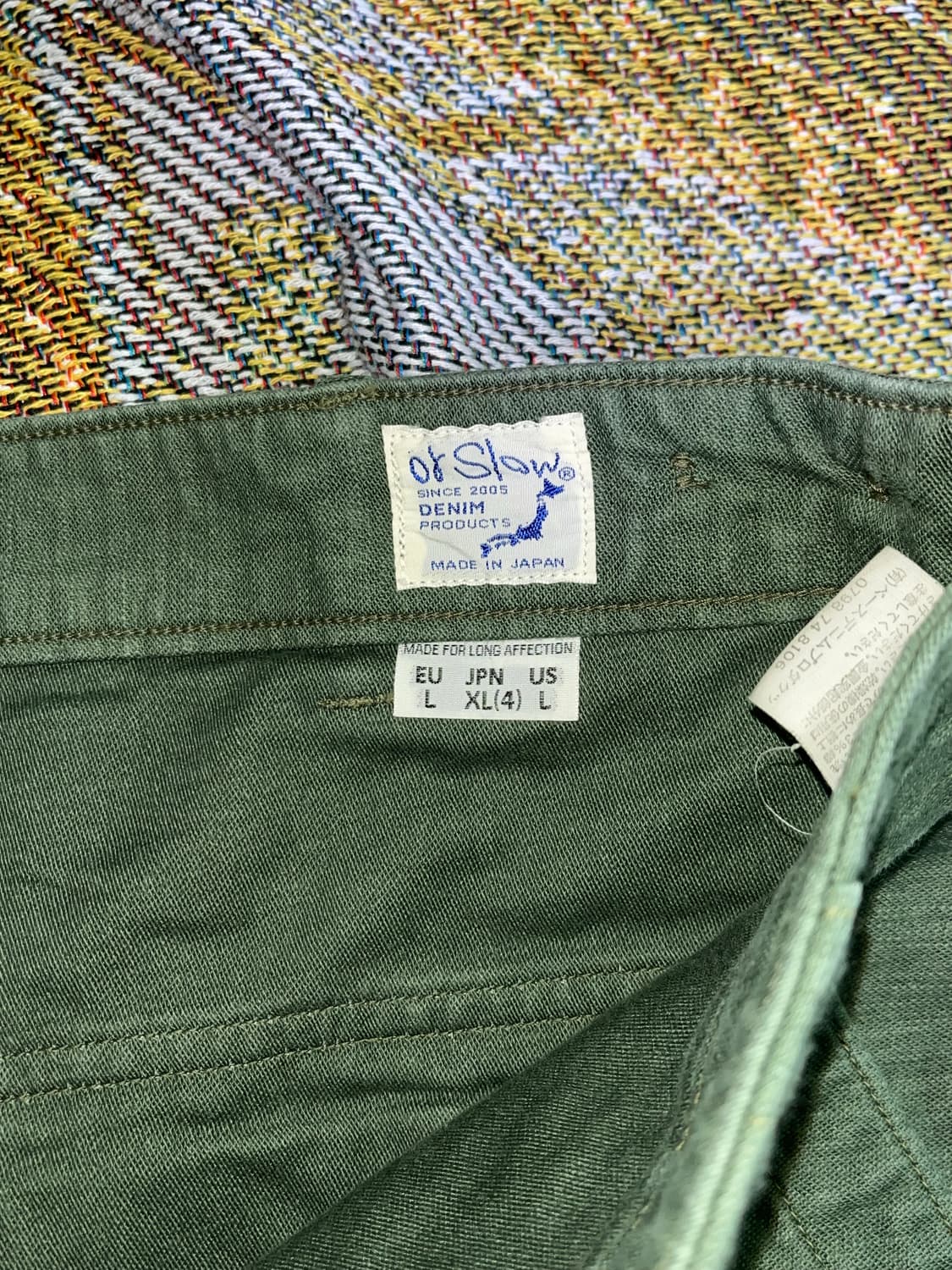 오어슬로우 퍼티그팬츠 레귤러 4 사이즈 판매 상품이미지4