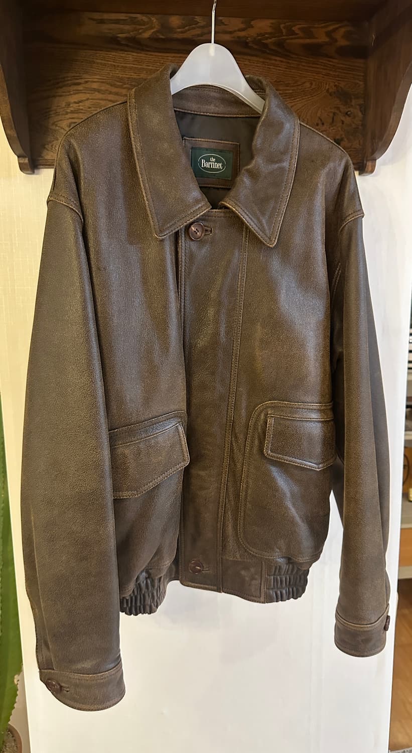 더바넷 The Barnnet A-2 가죽 점퍼 (Free) 상품이미지4
