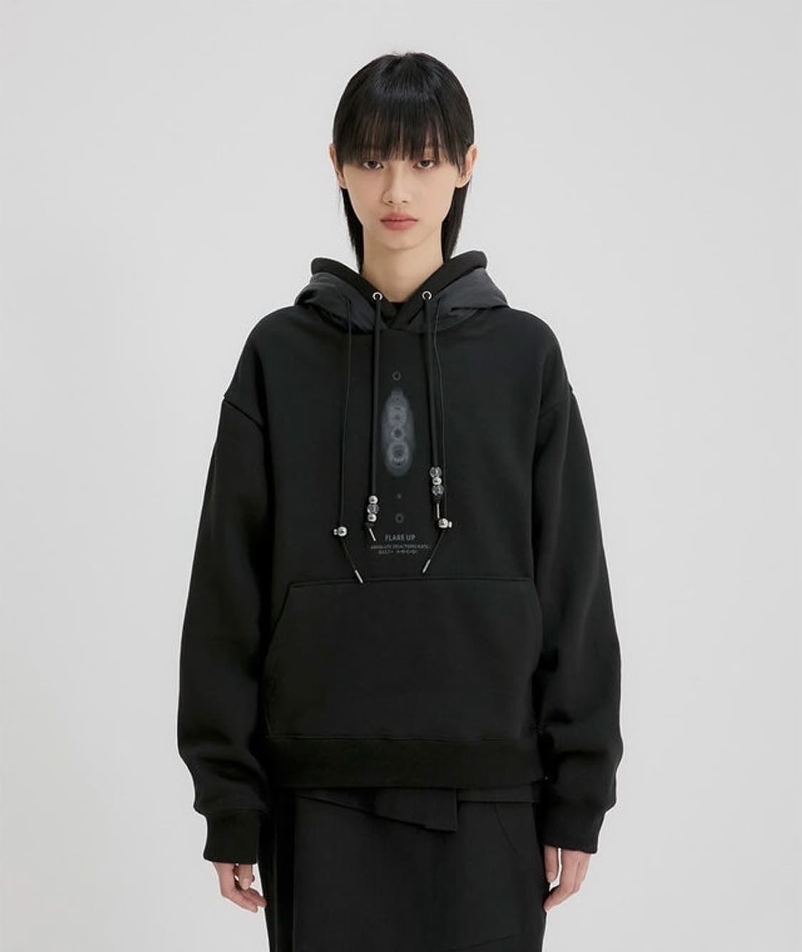 Event Horizon Layered Hoodie (Black) 상품이미지1