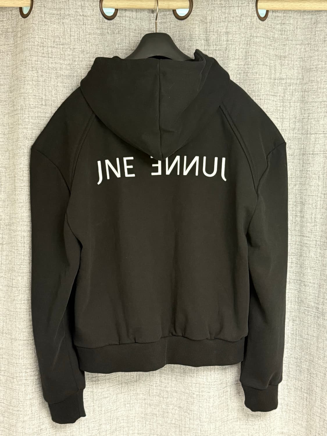 준느 T11 후드집업 블랙 상품이미지4