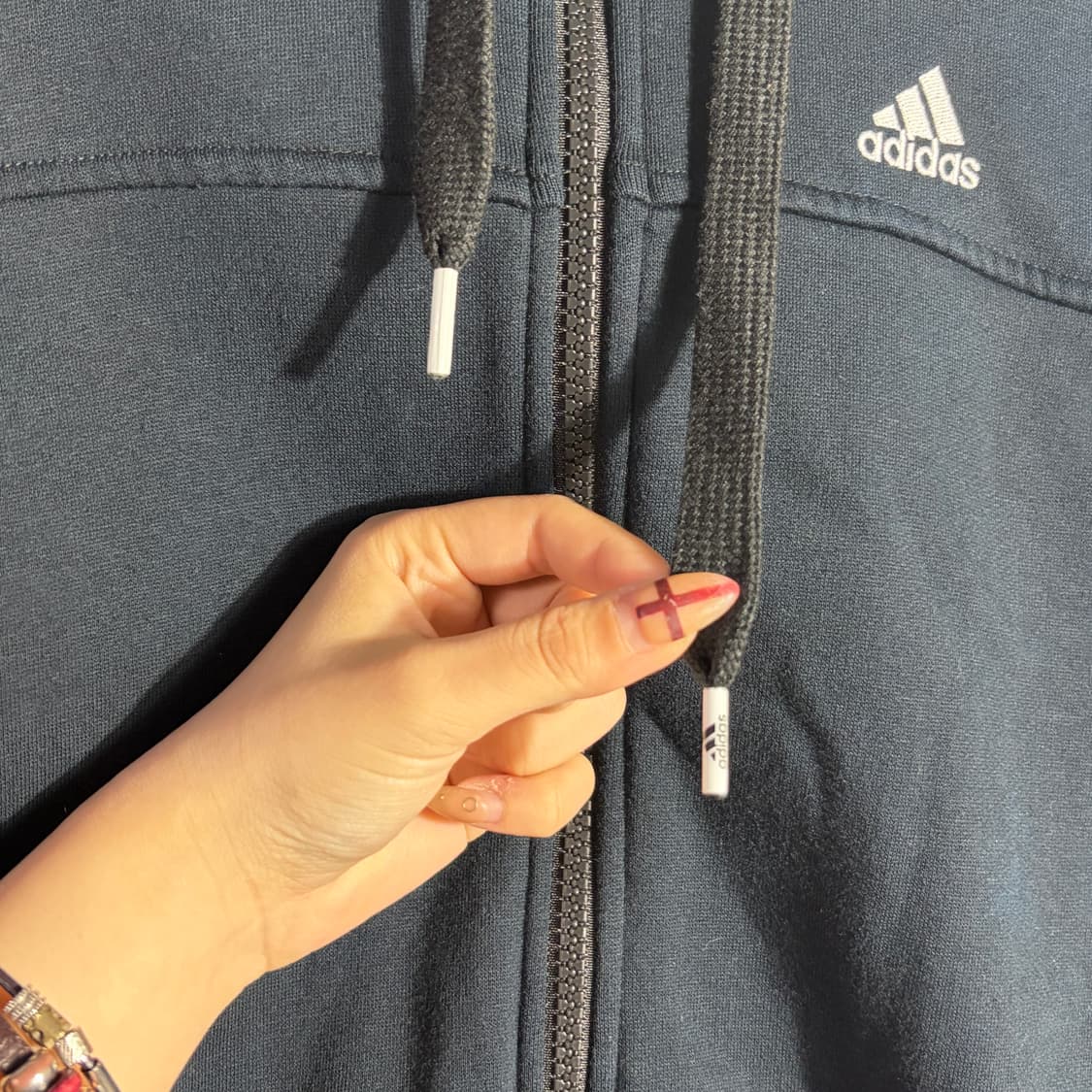 아디다스 네이비 후드집업 (무료배송) 상품이미지2