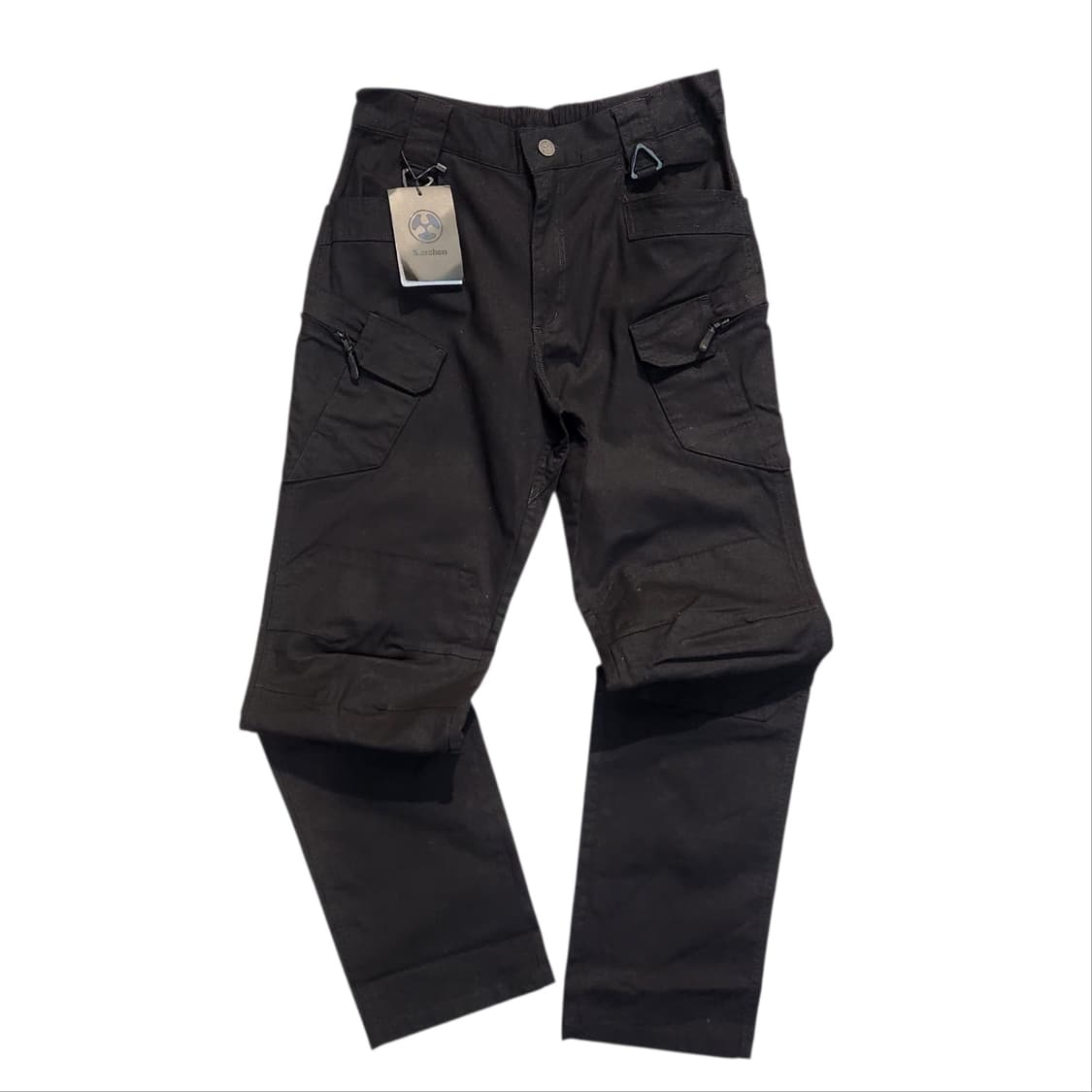 S.Archon 블랙 택티컬 카고 팬츠 (M) 상품이미지1