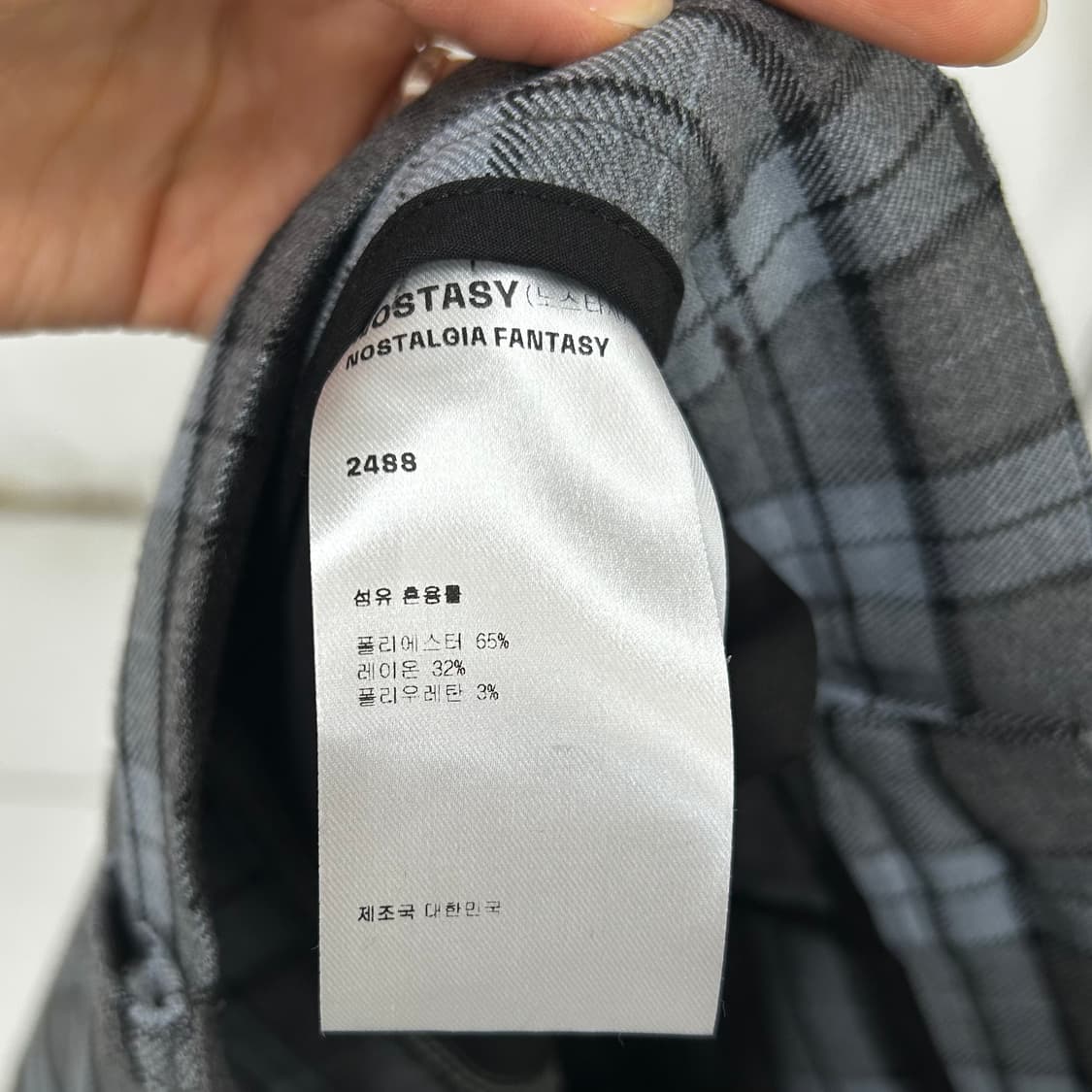 텍부착 노스타시 체크 반바지 상품이미지8