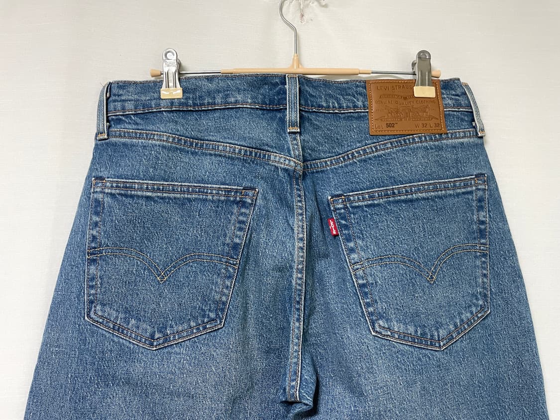리바이스 프리미엄 502 빅E 가죽패치 신축성 테이퍼드핏 데님팬츠 32 상품이미지5