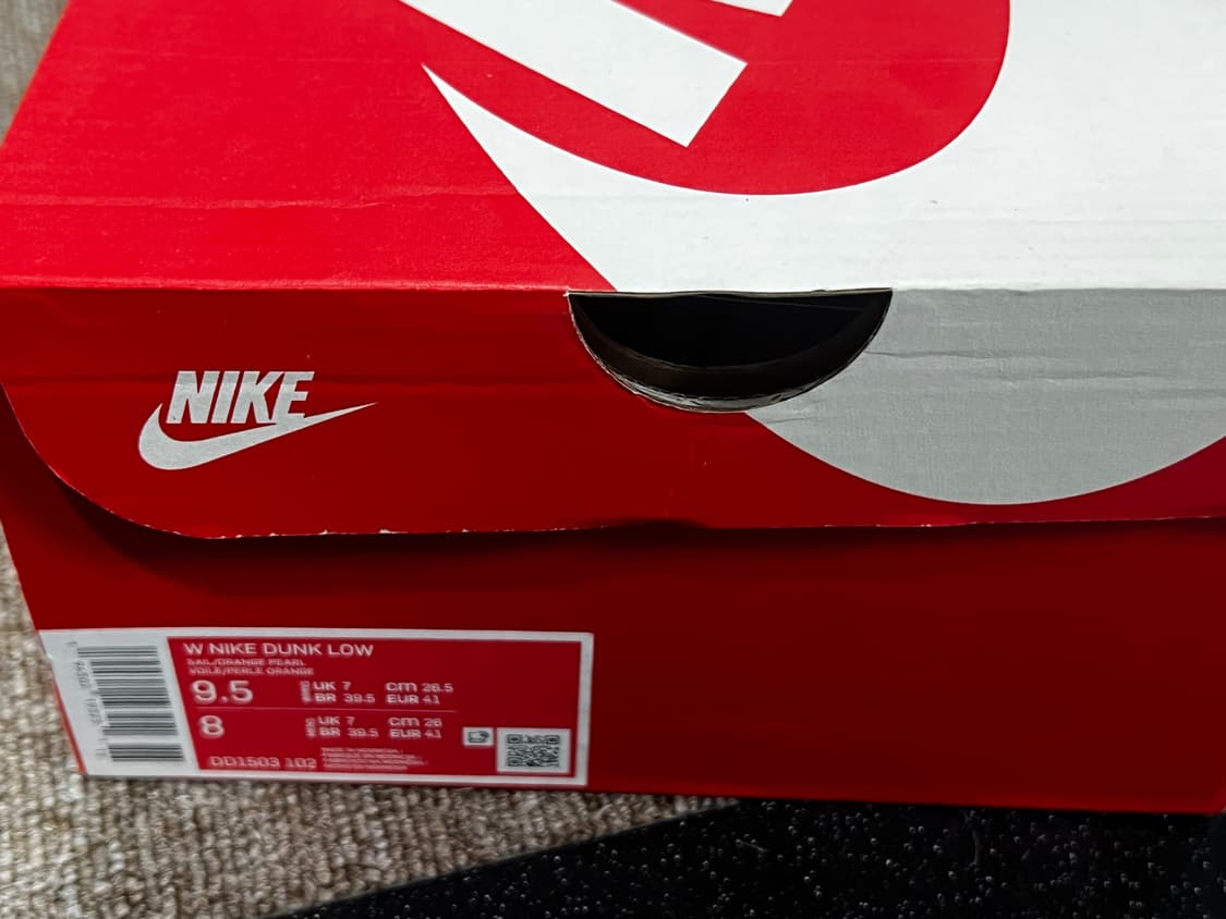 나이키 덩크로우 오렌지펄 265 상품이미지2